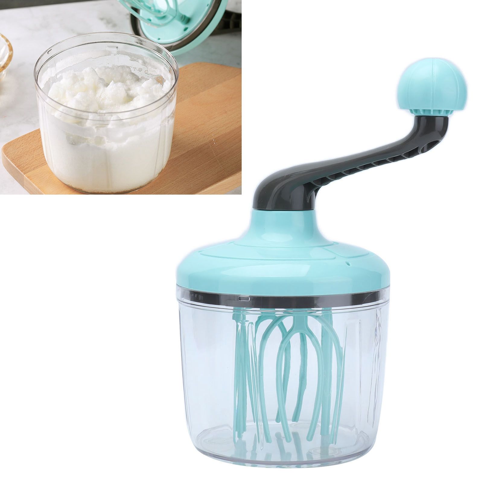 Hand Mixer PP Handheld Egg Beater with Detachable Handle Cream Whisk view 12