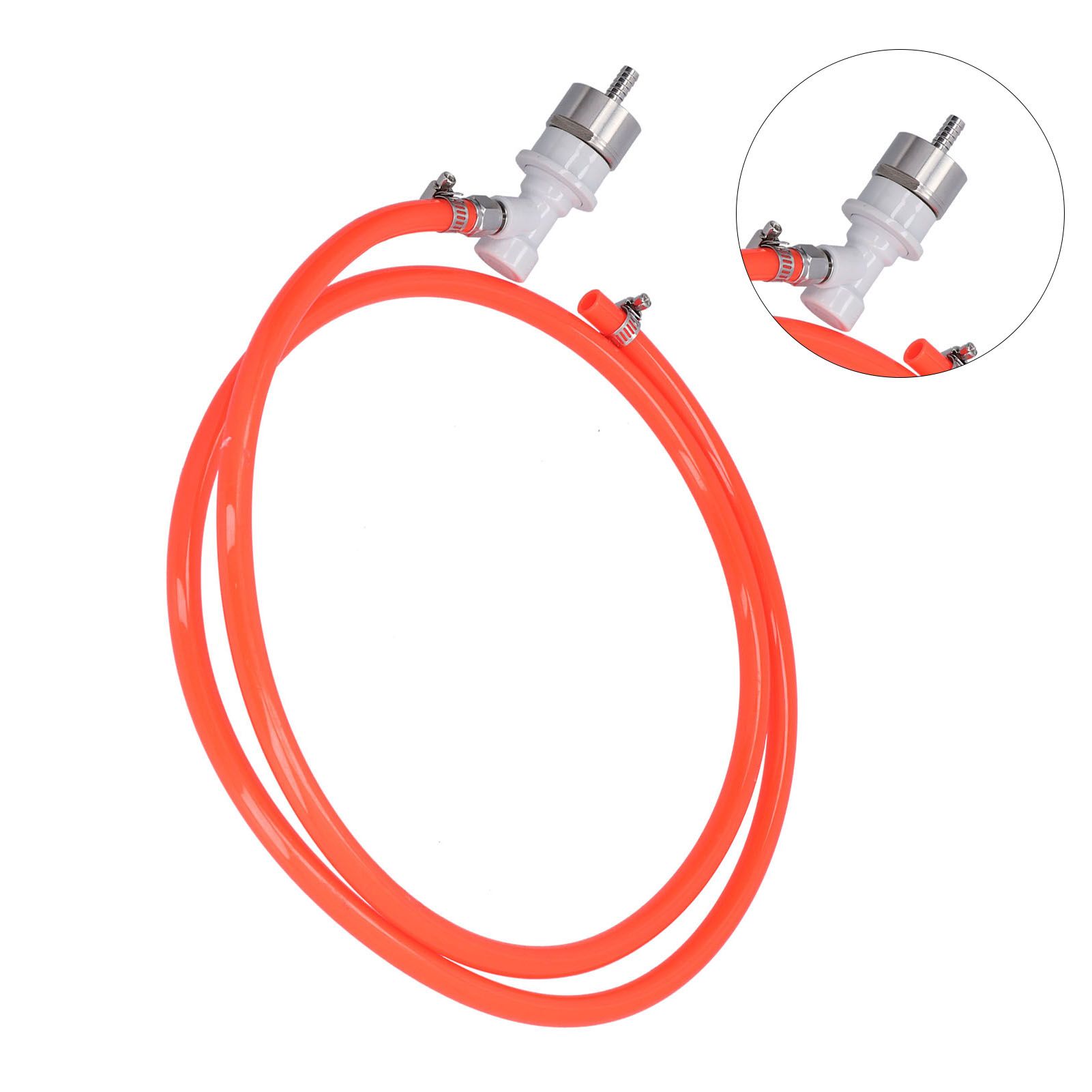 1.7M Ball Lock Beer Line Assembly with 5/16in Carbonation Cap Beer Keg view 10