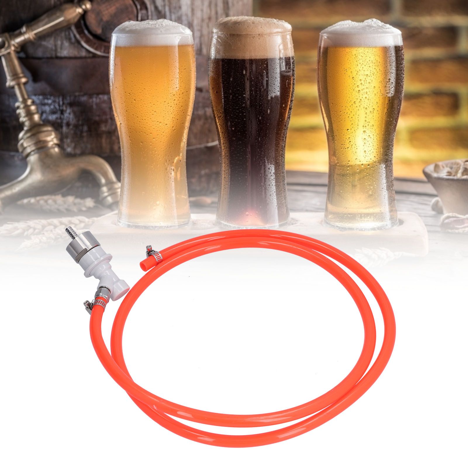 1.7M Ball Lock Beer Line Assembly with 5/16in Carbonation Cap Beer Keg view 12