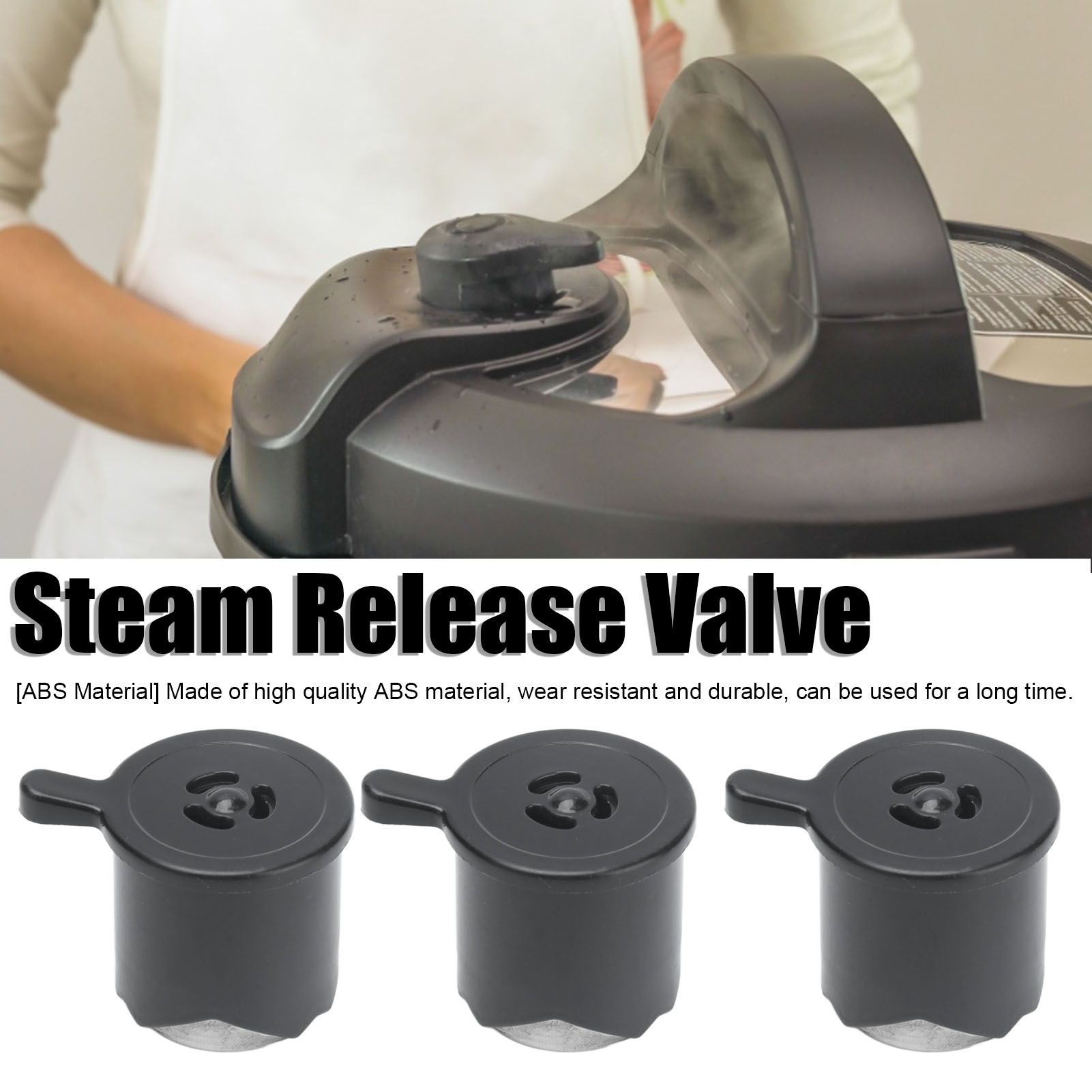 5PCS Steam Release Handle Lightweight Portable Wearable Durable ABS Pressure view 15