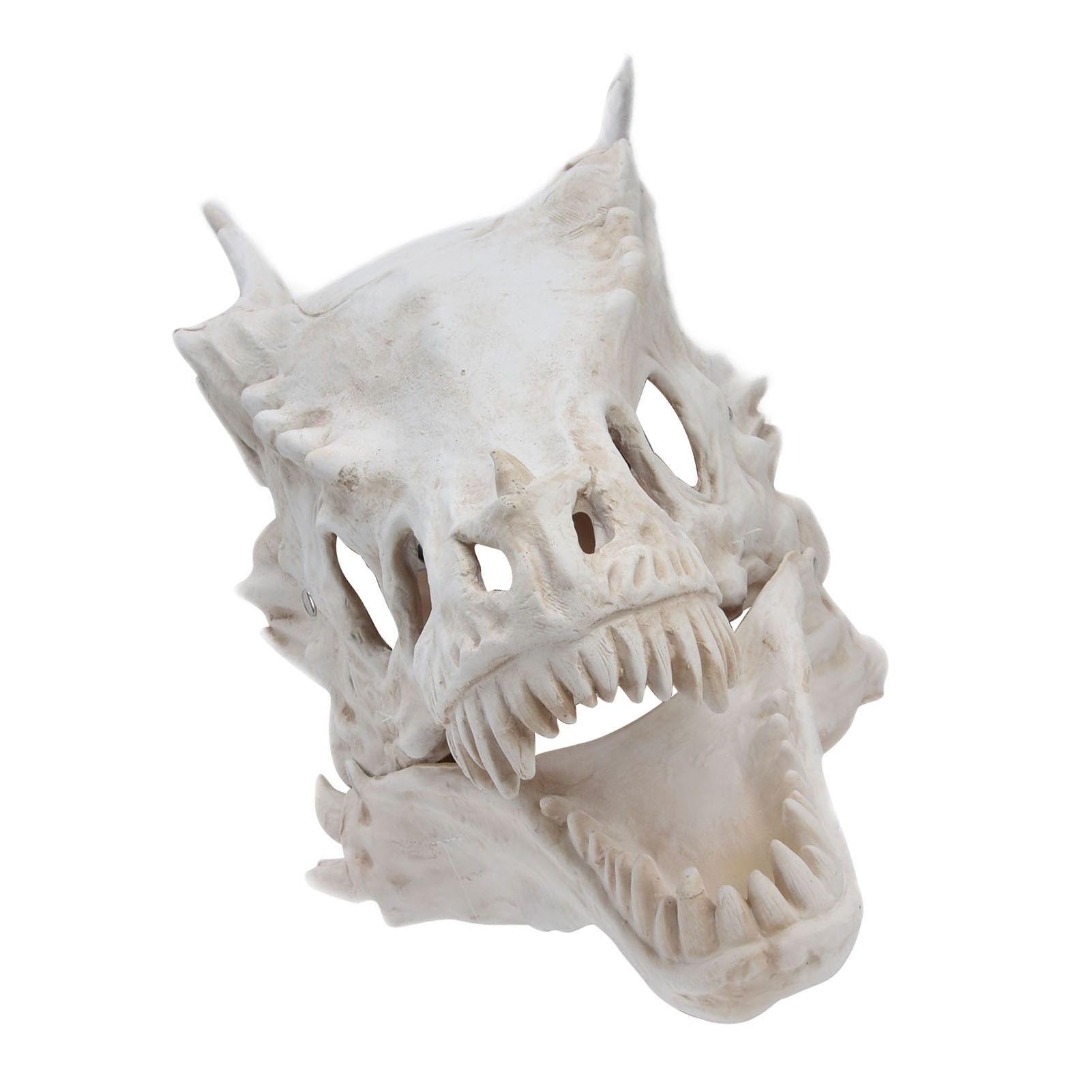 Latex Simulation Dinosaur Skull Mask Head Cover Halloween Costume Party view 5