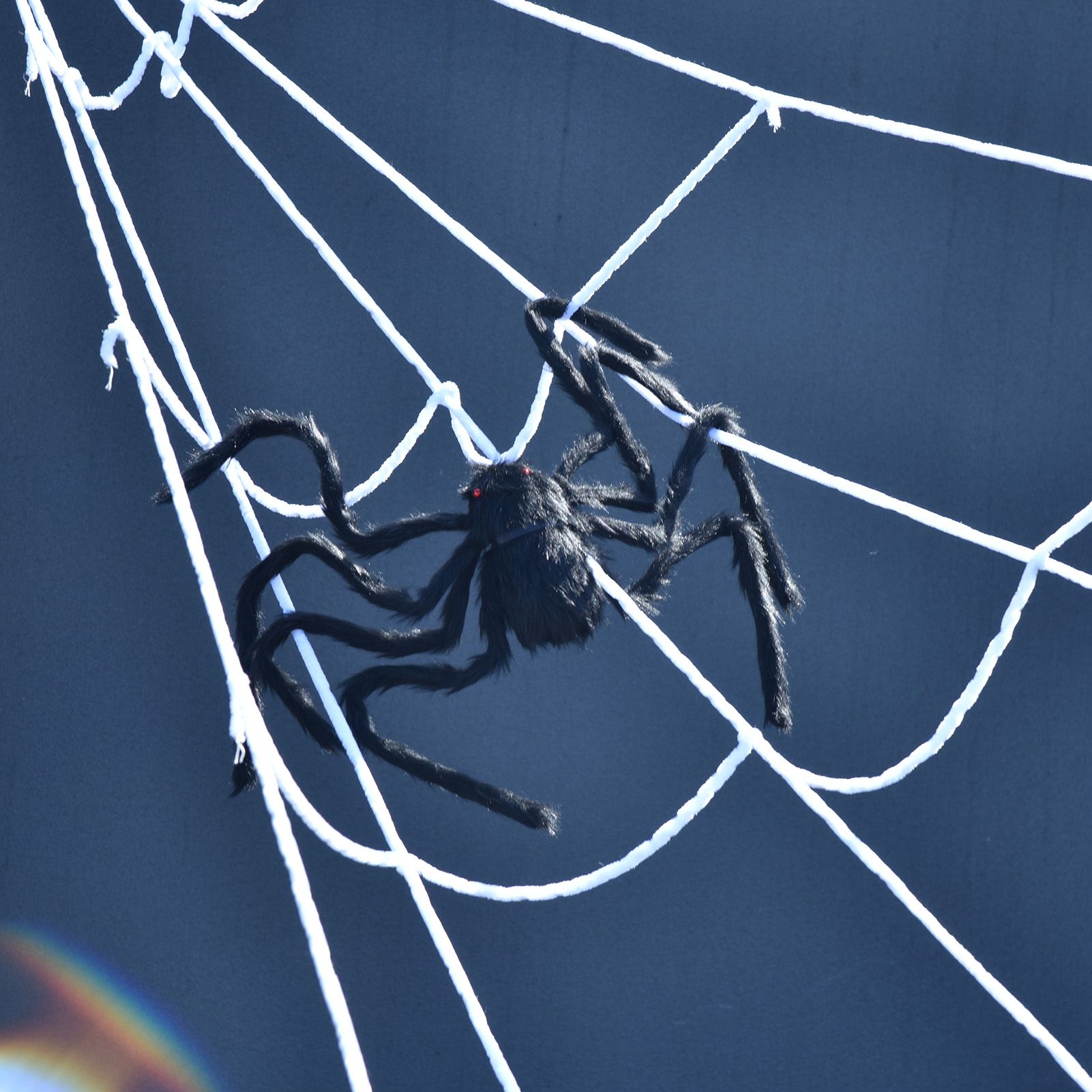 Spiders Halloween Decor Terrible Reusable Black Giant Spider Halloween view 10