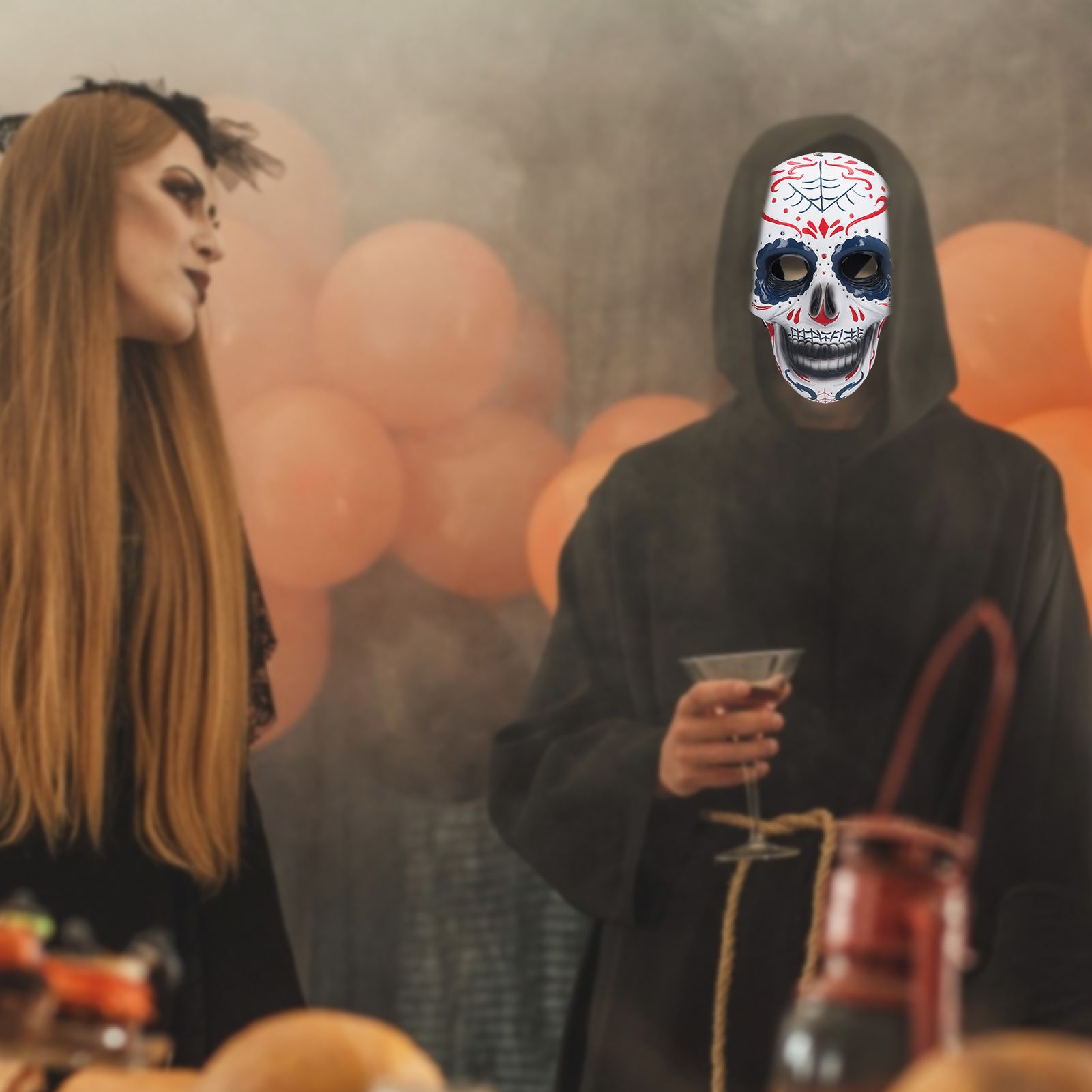 Resin Skull Shape Mask Unique Unisex Halloween Cosplay Costume Party Face Mask view 11