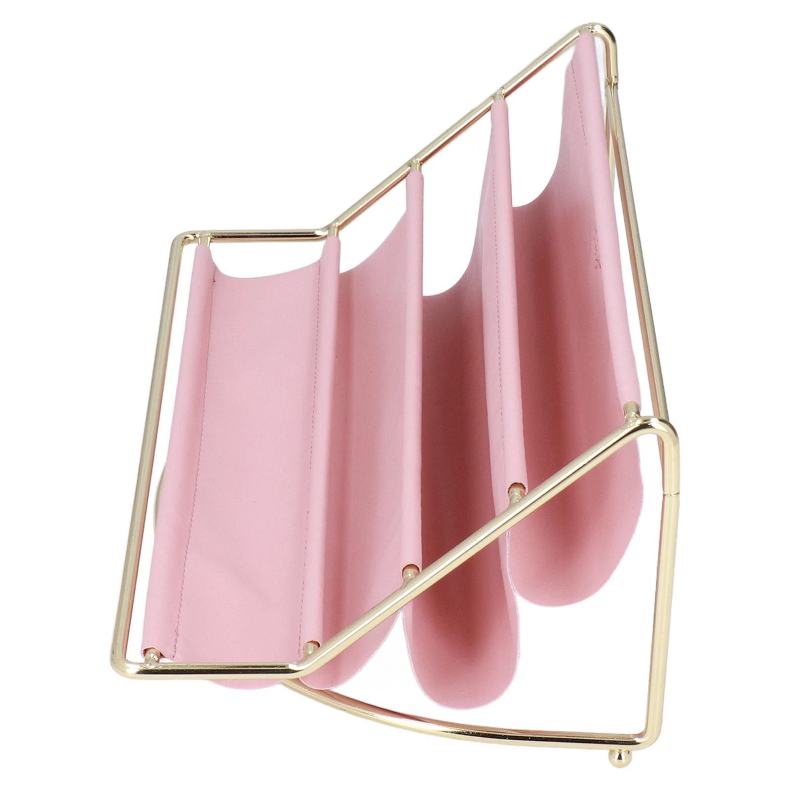 Desk Shelf Organizer Multi Layer Exquisite Premium Metal Leather Durable view 9