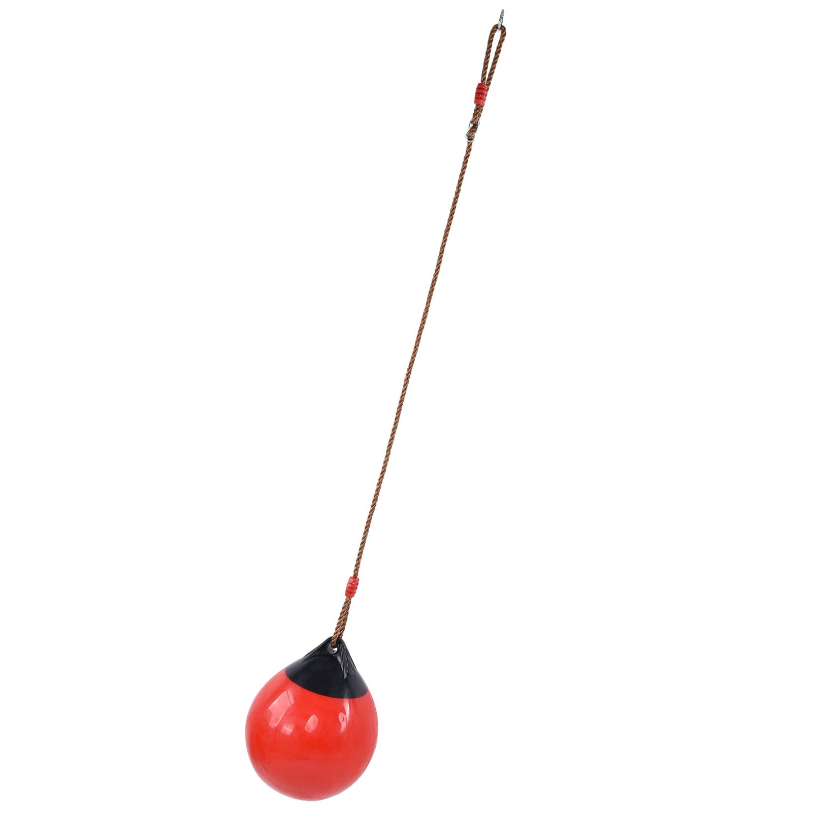 Inflatable Ball Swing Seat 29cm/11.4in Red Small with Hanging Rope Chain for view 5