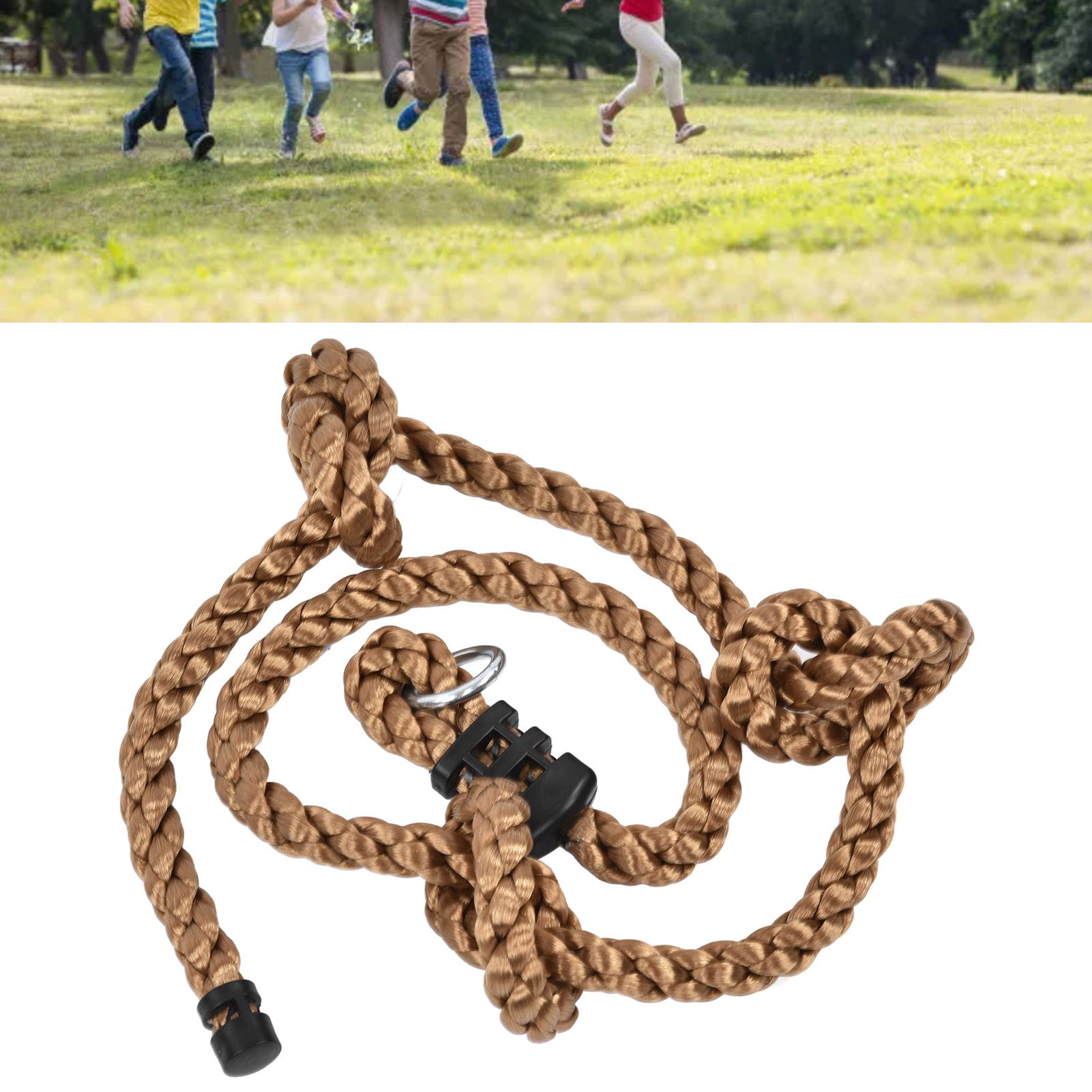 Kids Climbing Rope High Toughness 3 Knots Safe Hanging Tree Swing Rope for view 12