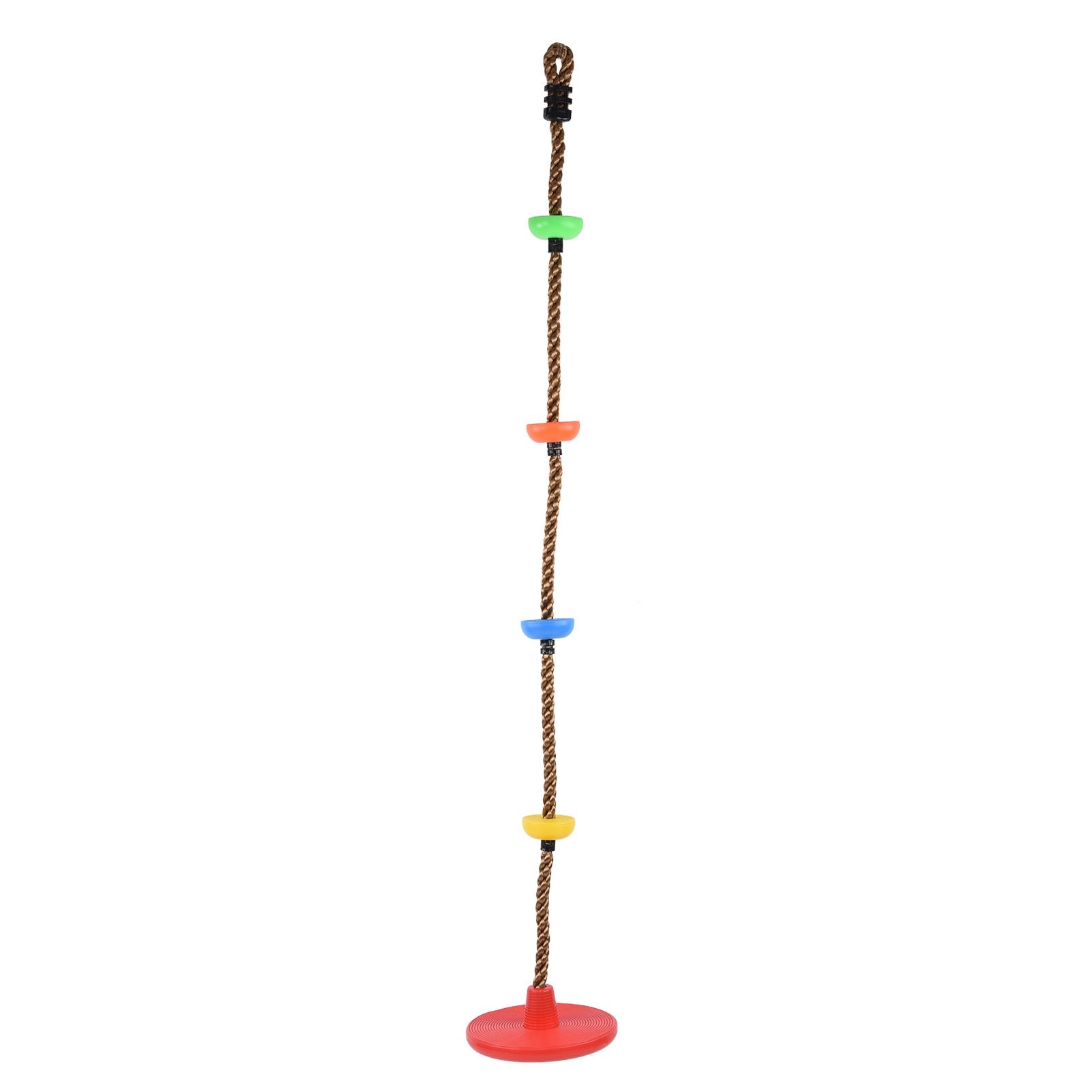 Disc Swing Seat Climbing Rope Colorful High Strength for Kids Children Indoors view 2