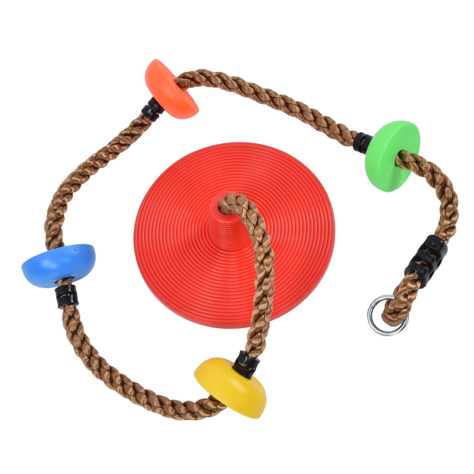 Disc Swing Seat Climbing Rope Colorful High Strength for Kids Children Indoors view 7