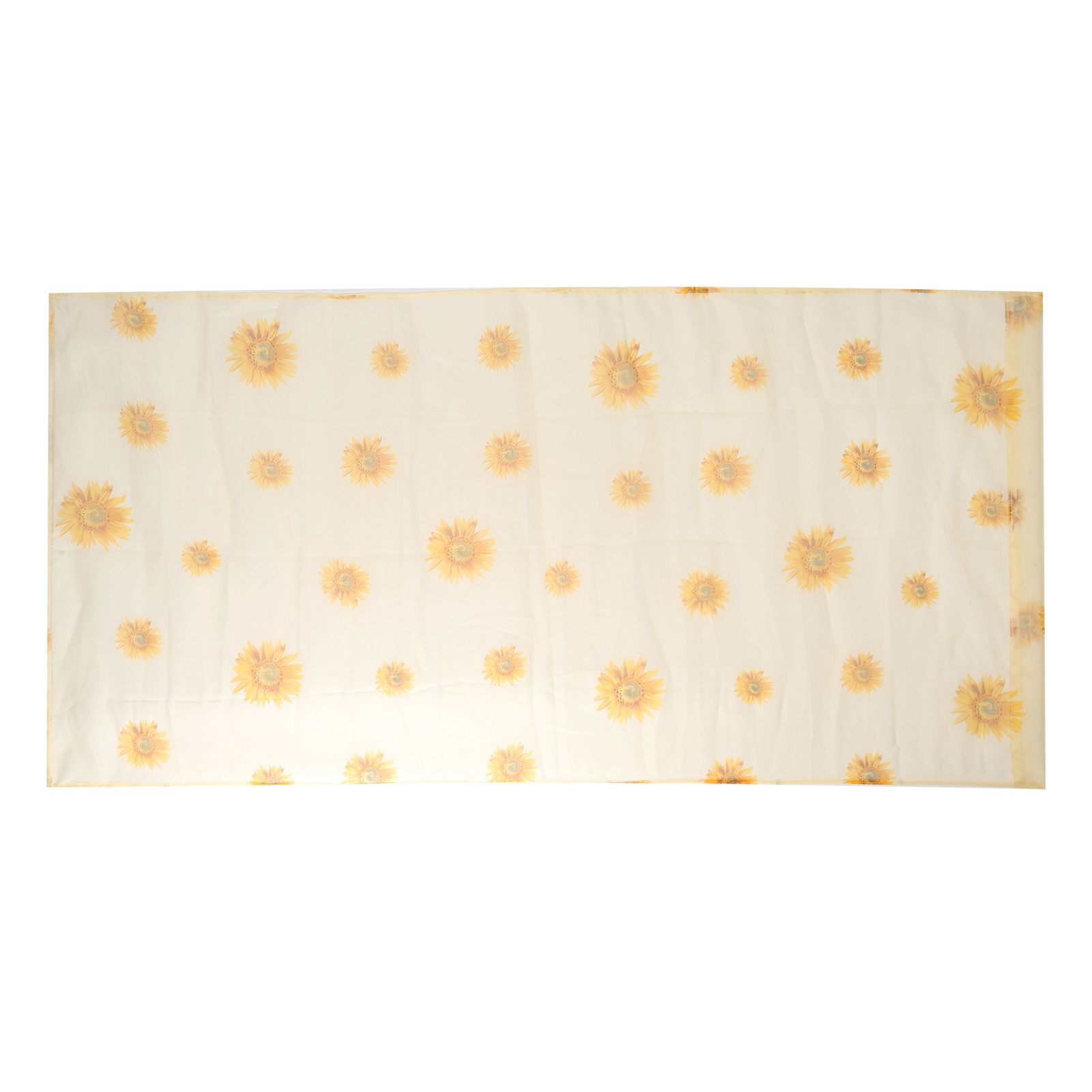 Sheer Curtain Sunflower Pattern Transparent Balcony Window Curtains Decor for view 5