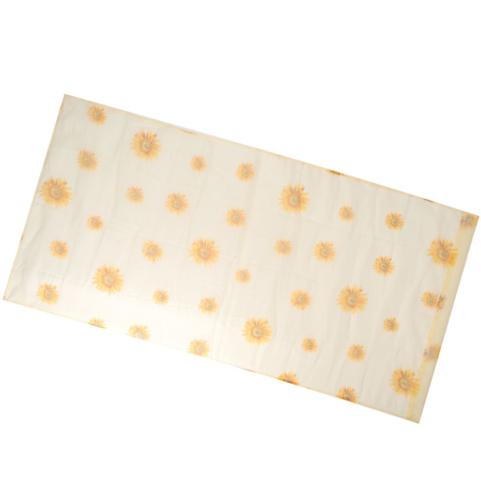 Sheer Curtain Sunflower Pattern Transparent Balcony Window Curtains Decor for view 6