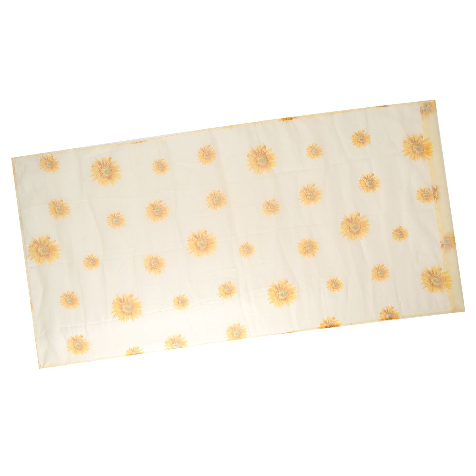 Sheer Curtain Sunflower Pattern Transparent Balcony Window Curtains Decor for view 7