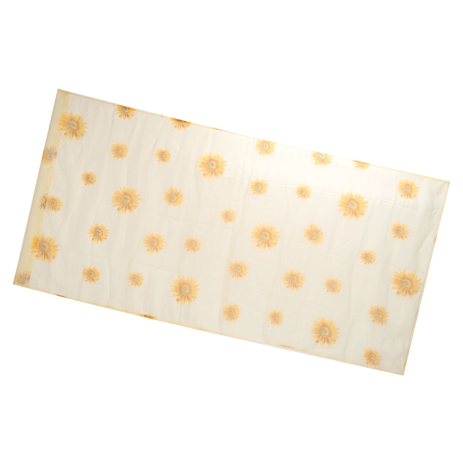 Sheer Curtain Sunflower Pattern Transparent Balcony Window Curtains Decor for view 8