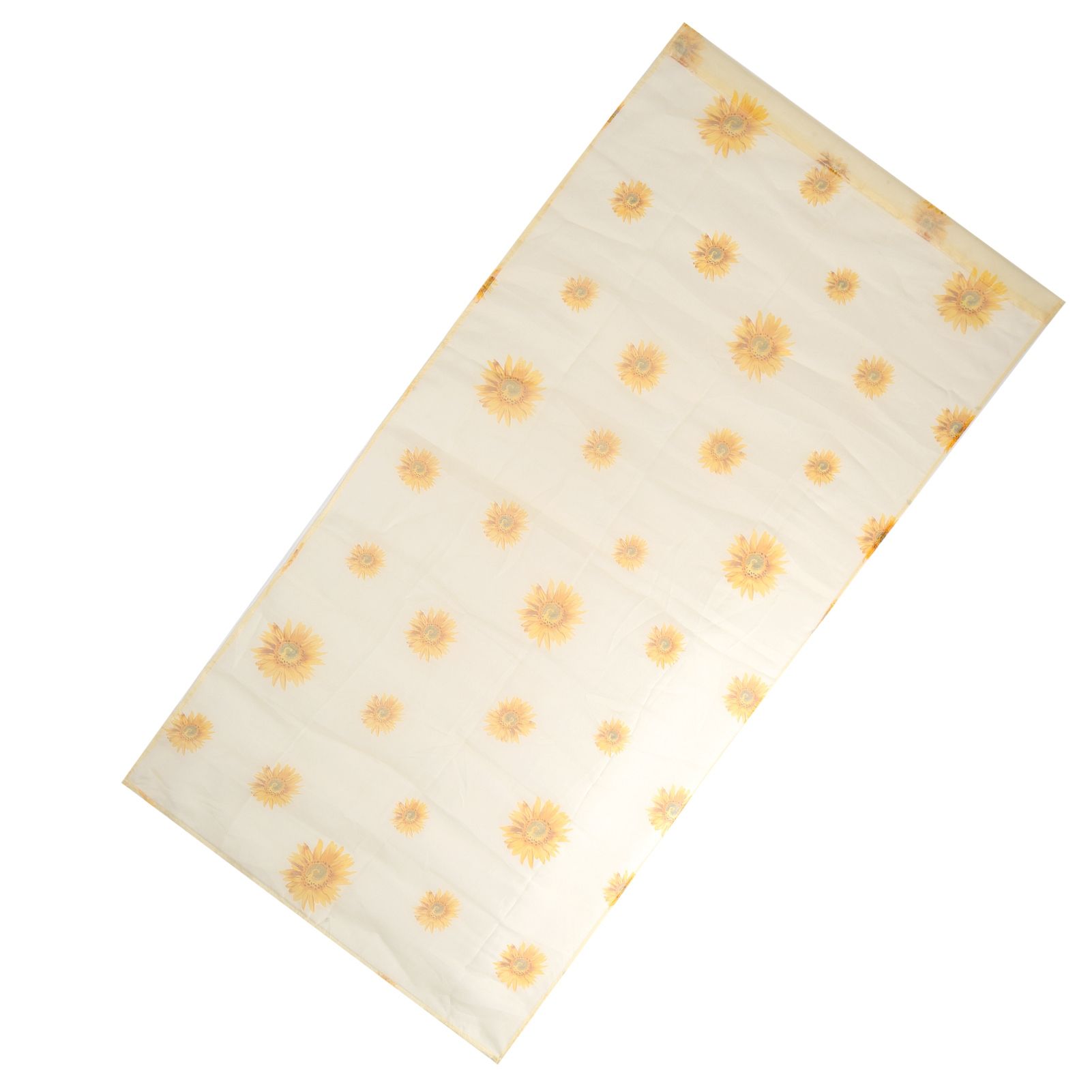 Sheer Curtain Sunflower Pattern Transparent Balcony Window Curtains Decor for view 9