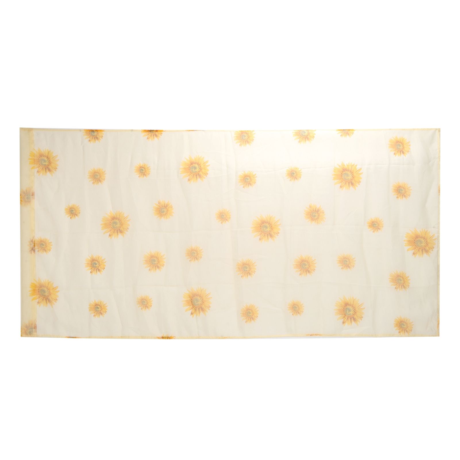 Sheer Curtain Sunflower Pattern Transparent Balcony Window Curtains Decor for view 10