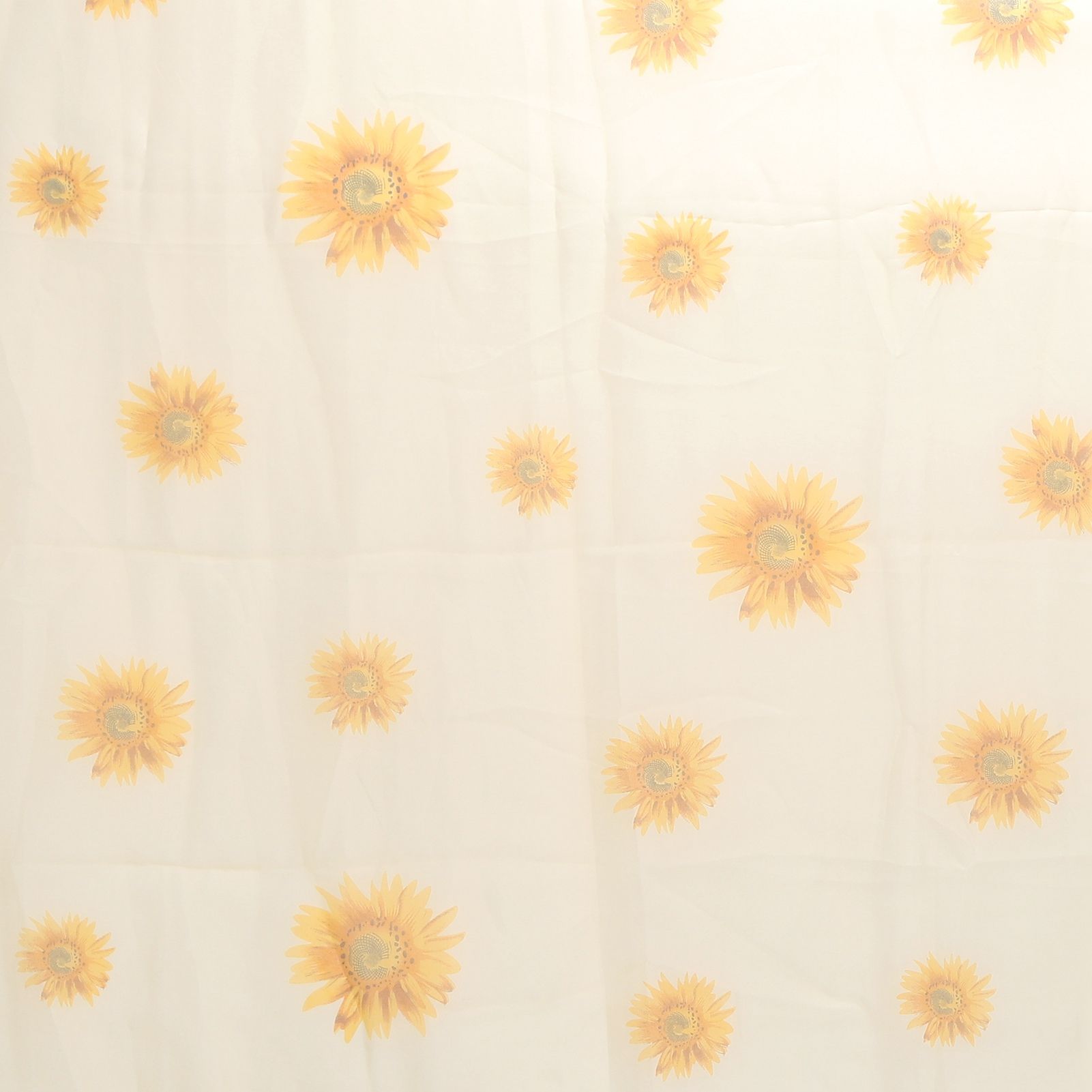 Sheer Curtain Sunflower Pattern Transparent Balcony Window Curtains Decor for view 13