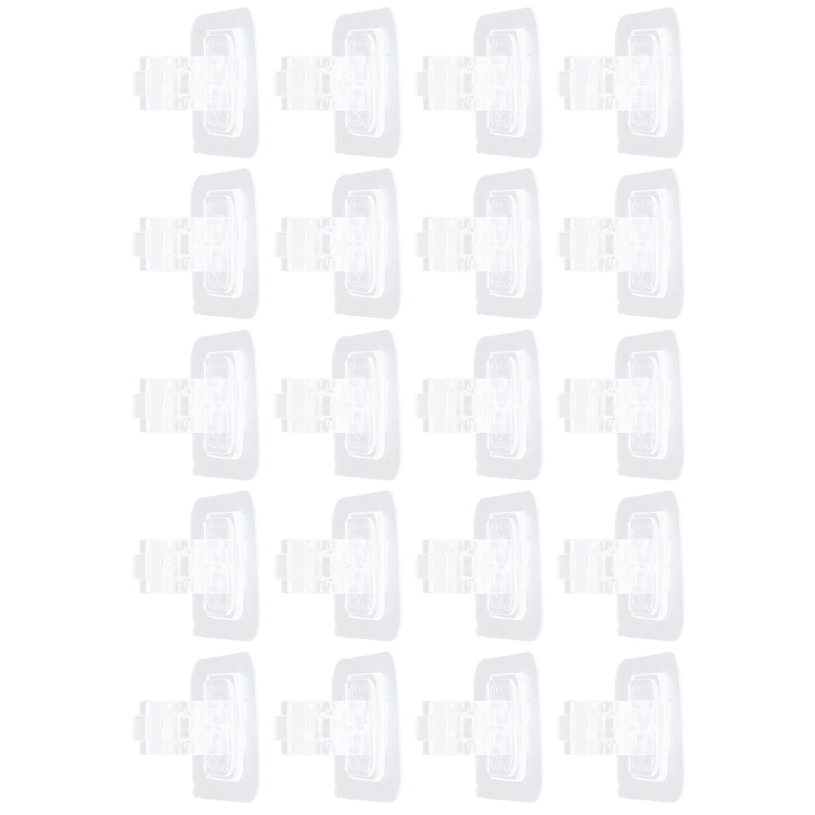 20Pcs Seamless Towel Rod Hook Curtain Rod Hook Fixing Clip for Home Party view 7