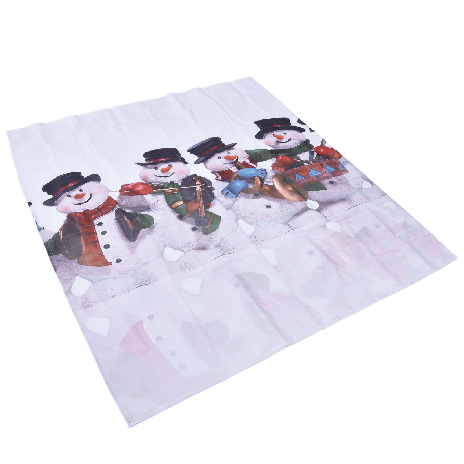 Digital Printing Blackout Curtain Snowman Pattern Blind Shade Window Drapes view 3