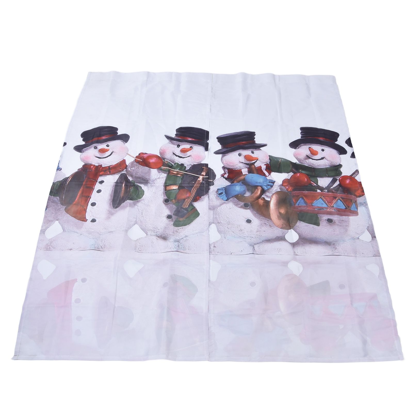 Digital Printing Blackout Curtain Snowman Pattern Blind Shade Window Drapes view 5