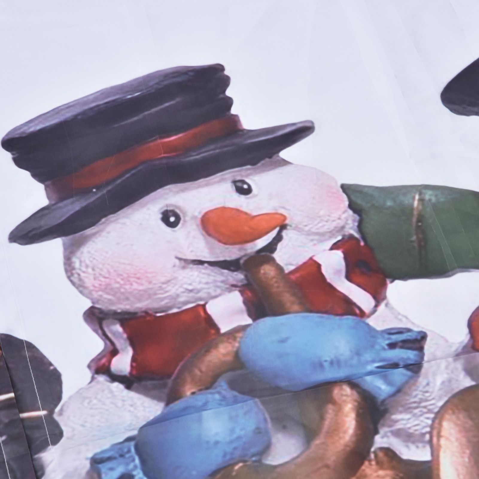 Digital Printing Blackout Curtain Snowman Pattern Blind Shade Window Drapes view 15