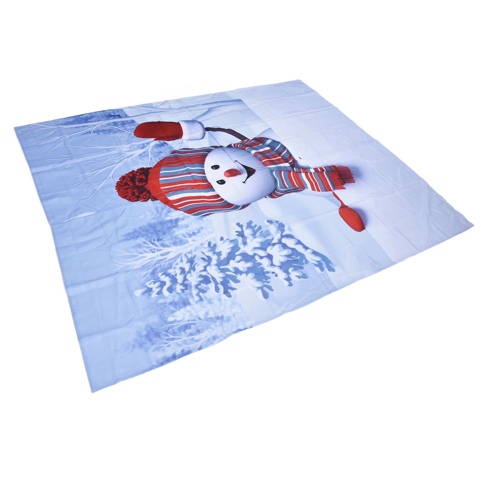 Digital Printing Blackout Curtain Snowman Pattern Blind Shade Window Drapes view 6