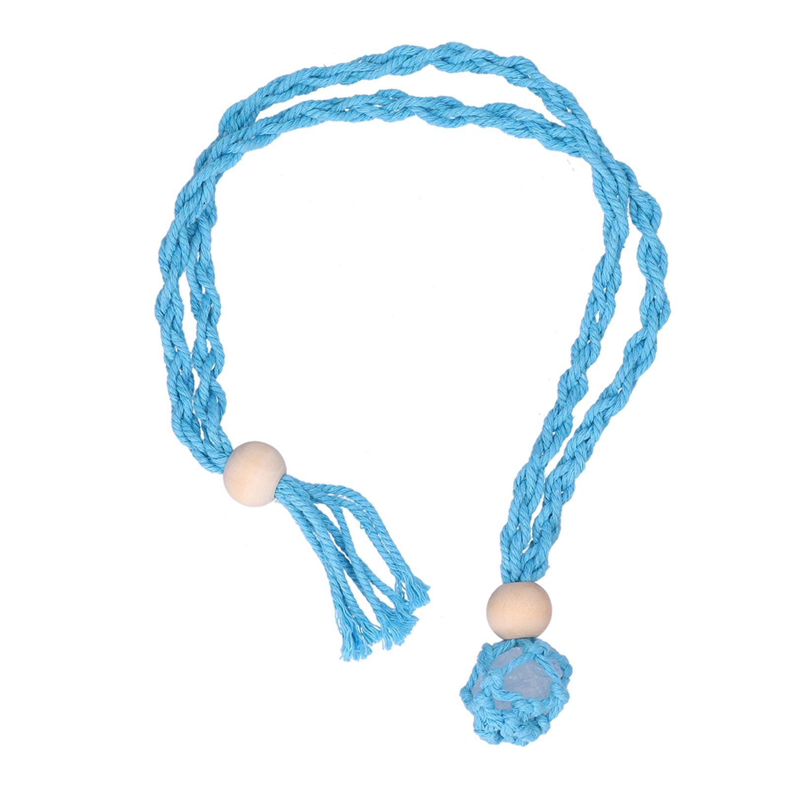 3pcs Net Bag Necklace Empty Stone Holder Rope Replacement Adjustable Necklace view 2