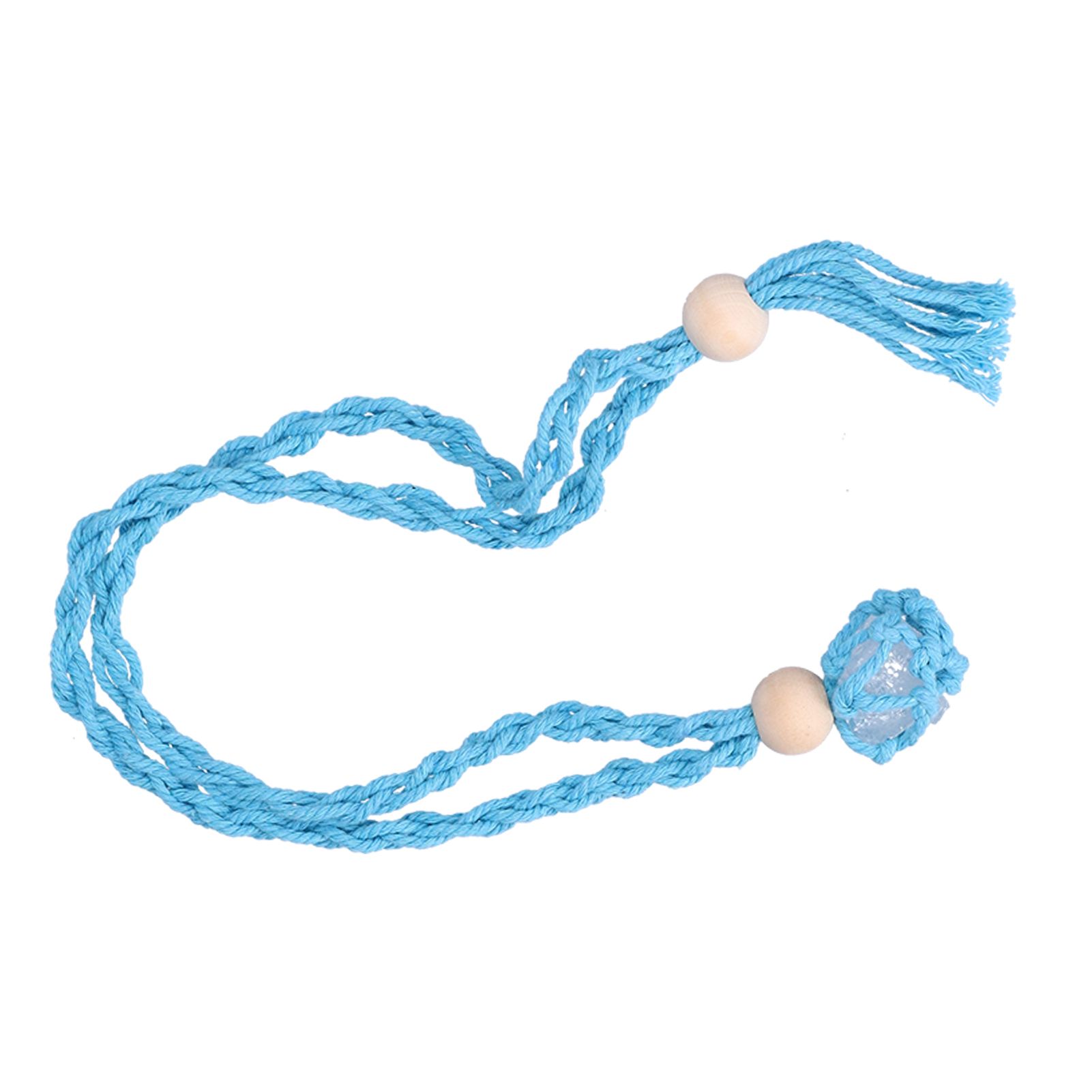 3pcs Net Bag Necklace Empty Stone Holder Rope Replacement Adjustable Necklace view 3
