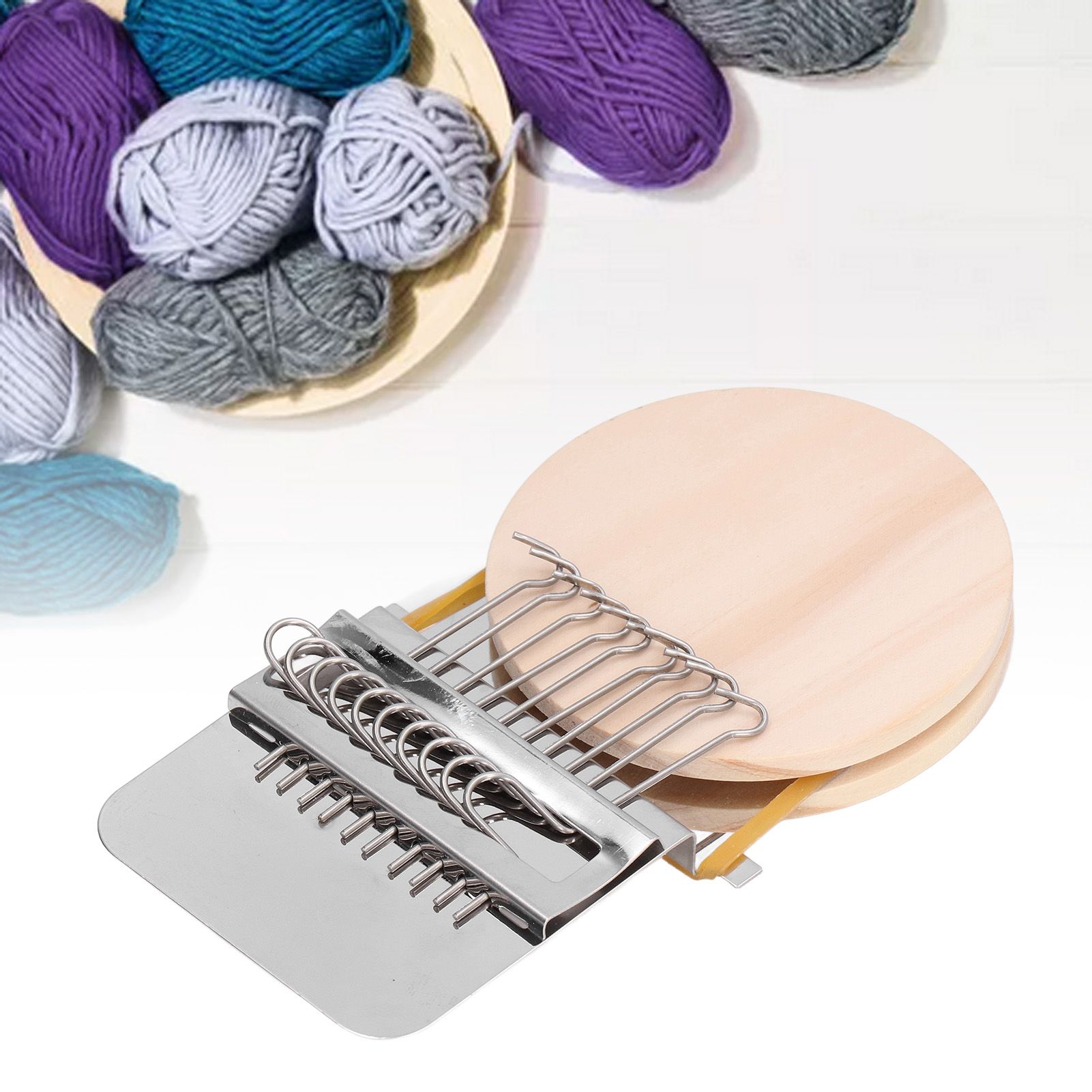 Portable Darning Machine Durable Mini Weaving Loom Repair Tool Kit for Household view 12