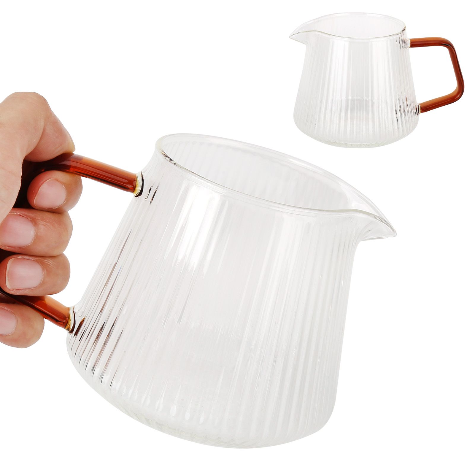 Coffee Cup High Borosilicate Transparent Thickened Tea Cup with Handle for view 9