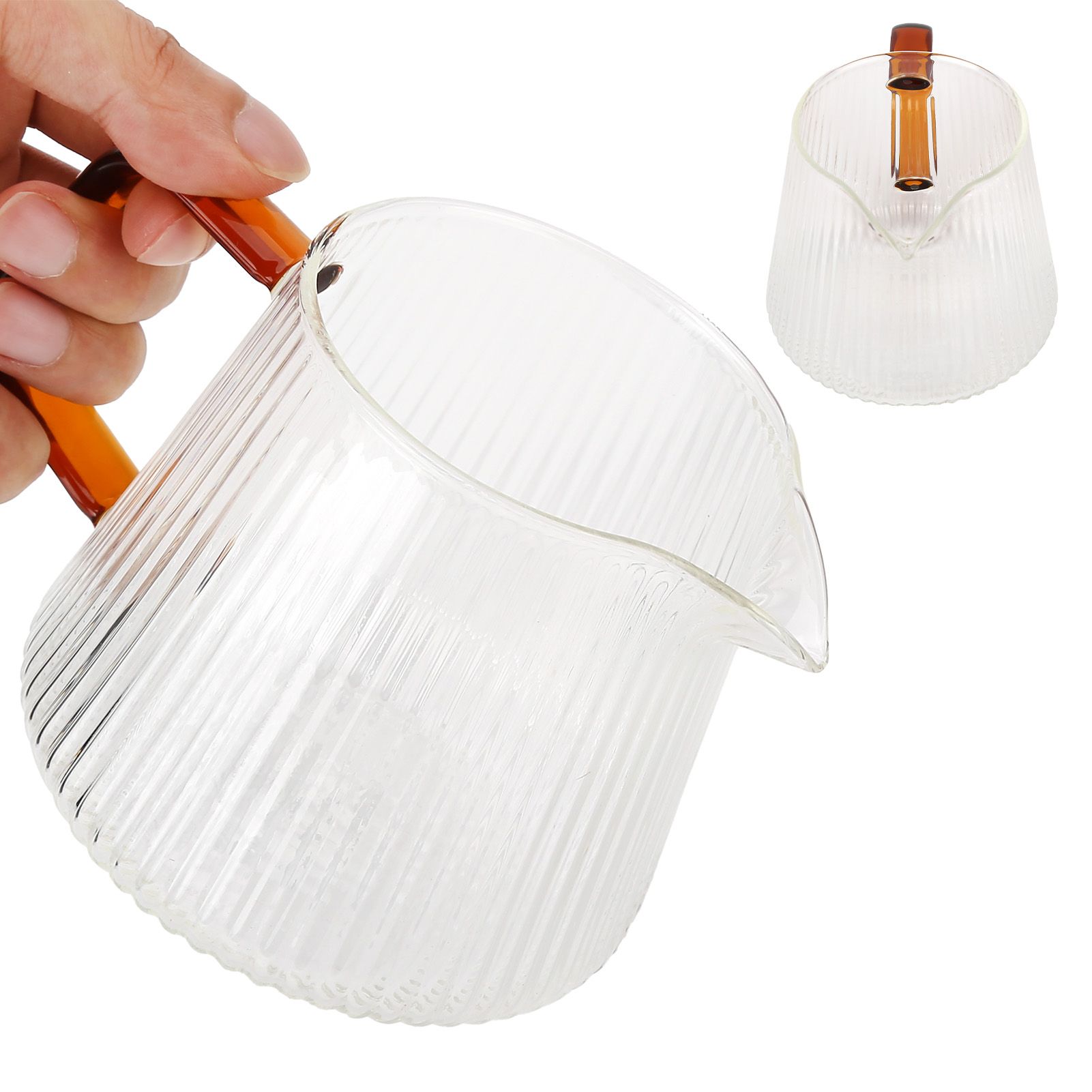 Coffee Cup High Borosilicate Transparent Thickened Tea Cup with Handle for view 10