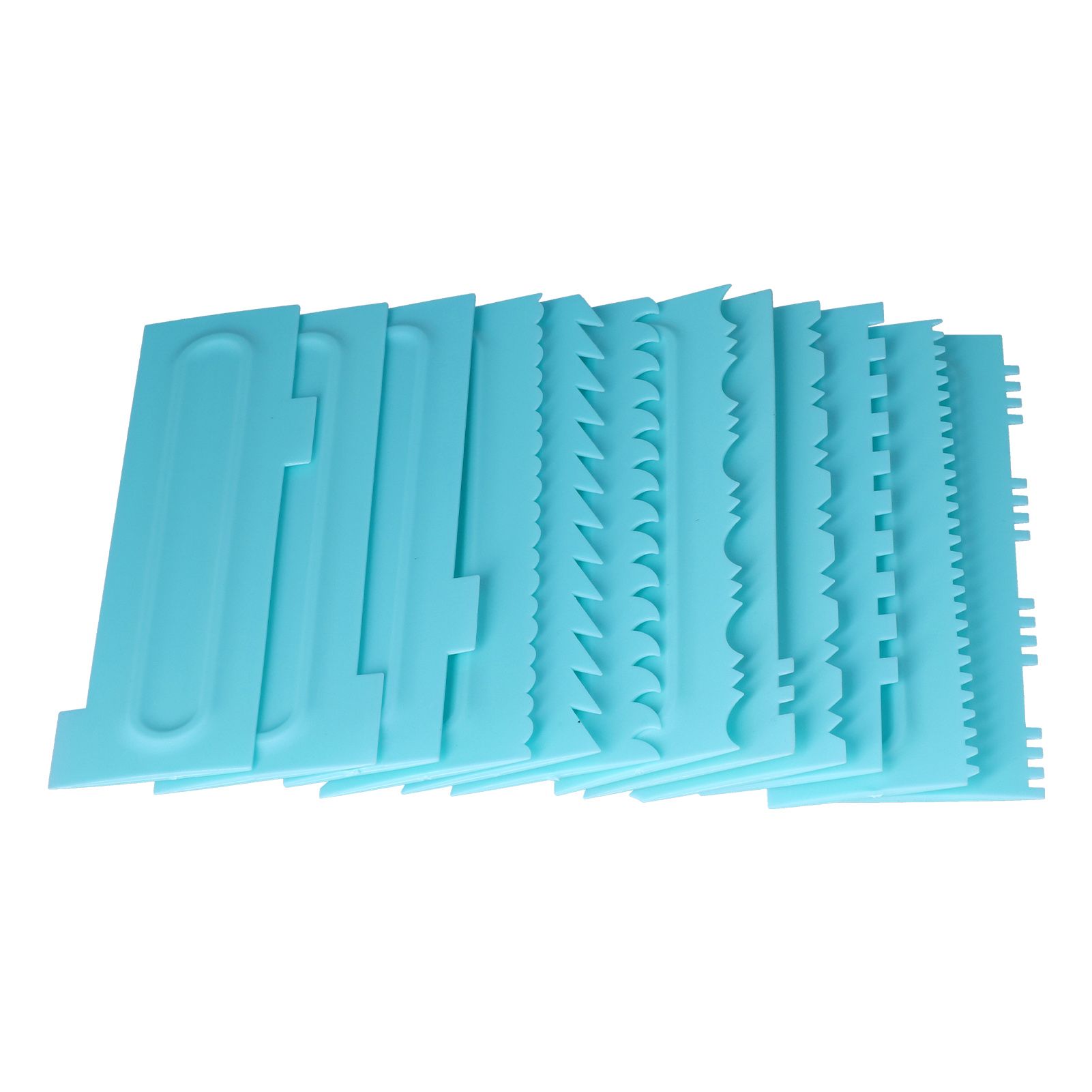 DIY Cream Scraper Combs Fondant Cake Pattern Modeling Tool for Home Kitchen view 3