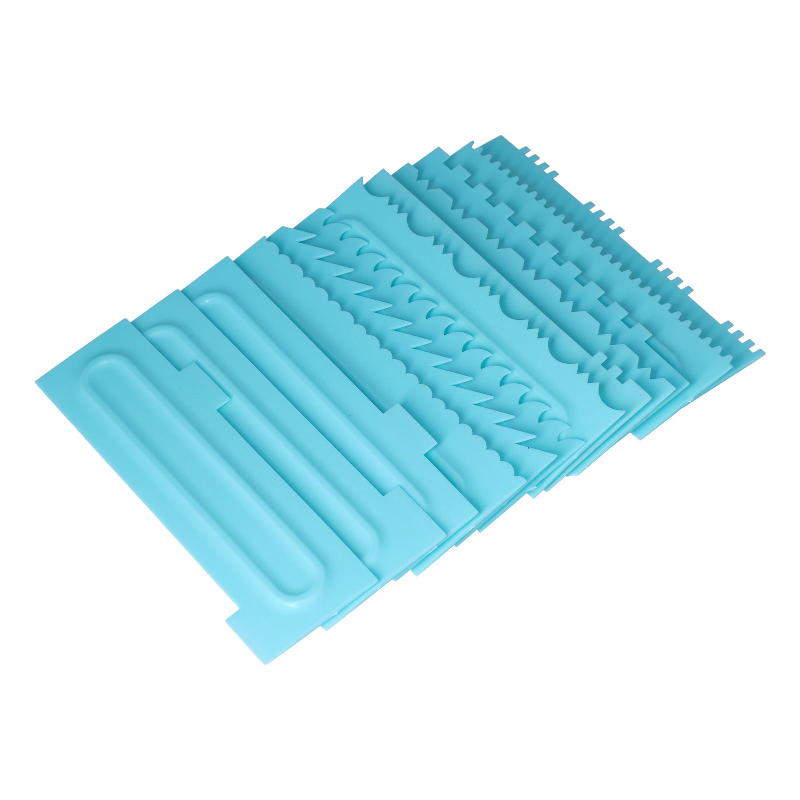 DIY Cream Scraper Combs Fondant Cake Pattern Modeling Tool for Home Kitchen view 5