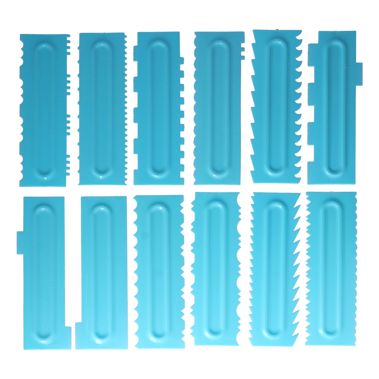 DIY Cream Scraper Combs Fondant Cake Pattern Modeling Tool for Home Kitchen view 7