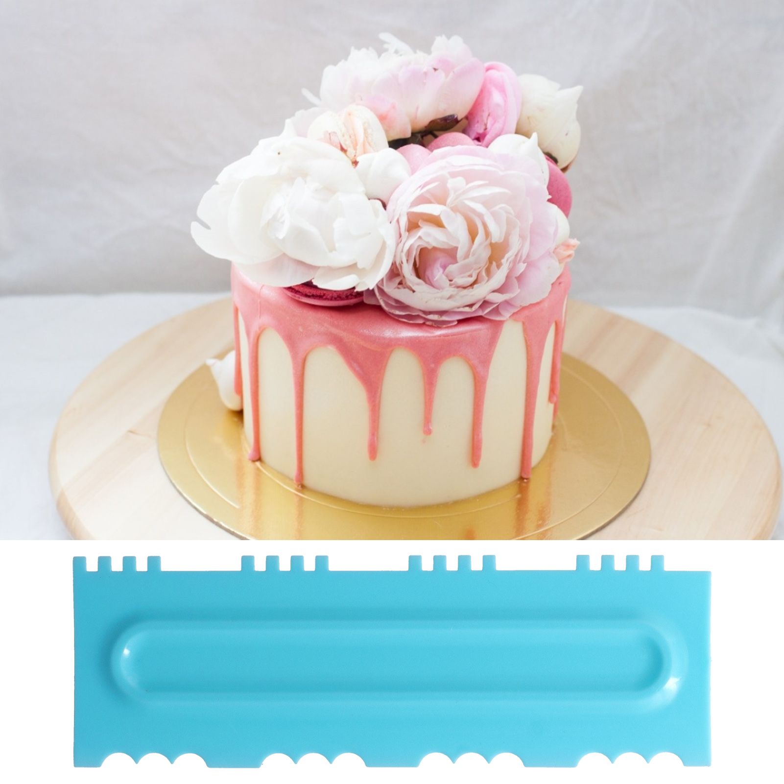 DIY Cream Scraper Combs Fondant Cake Pattern Modeling Tool for Home Kitchen view 12