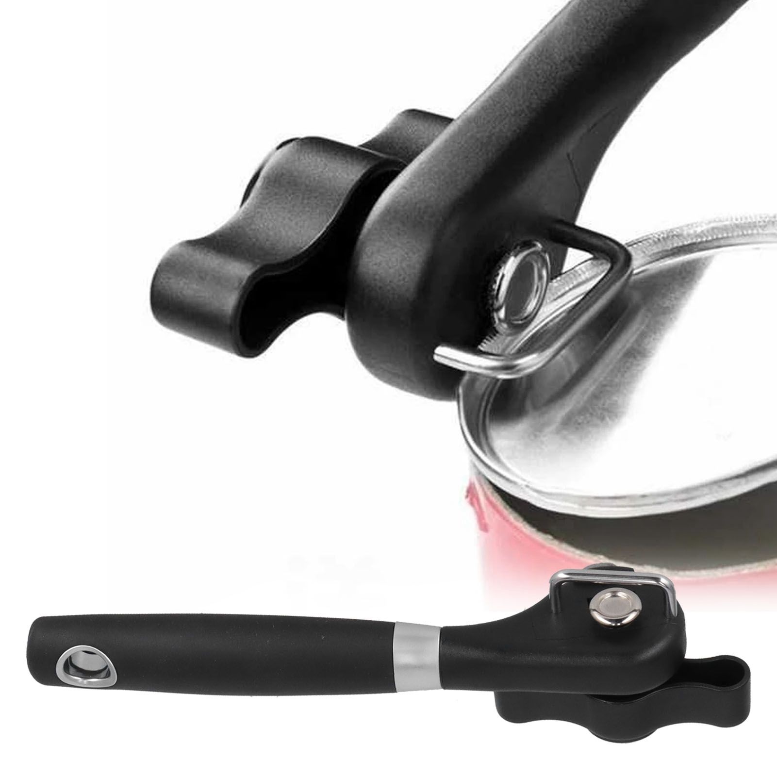 Manual Can Opener Stainless Steel Bottle Opener with Smooth Edge and Non Slip view 12