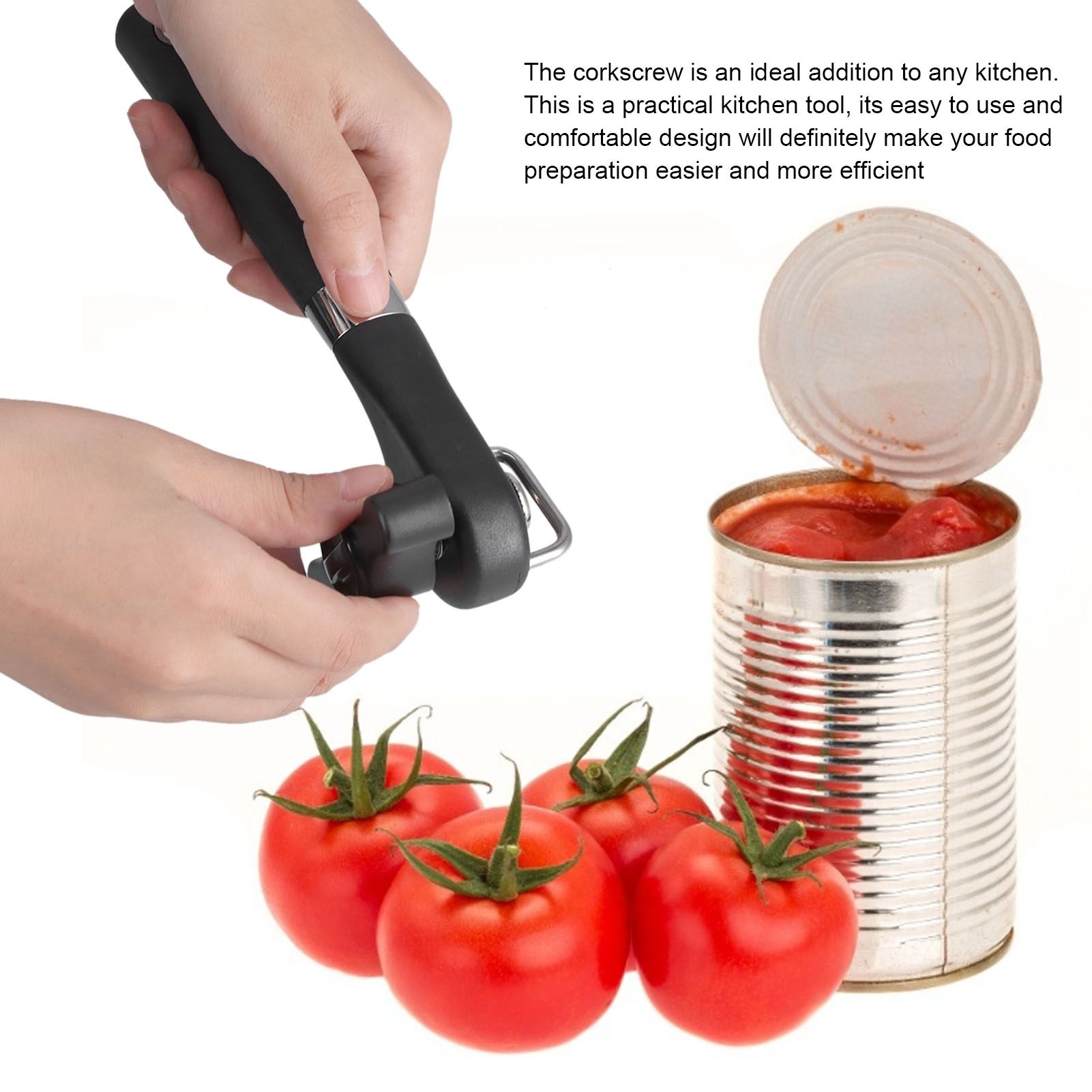 Manual Can Opener Stainless Steel Bottle Opener with Smooth Edge and Non Slip view 15
