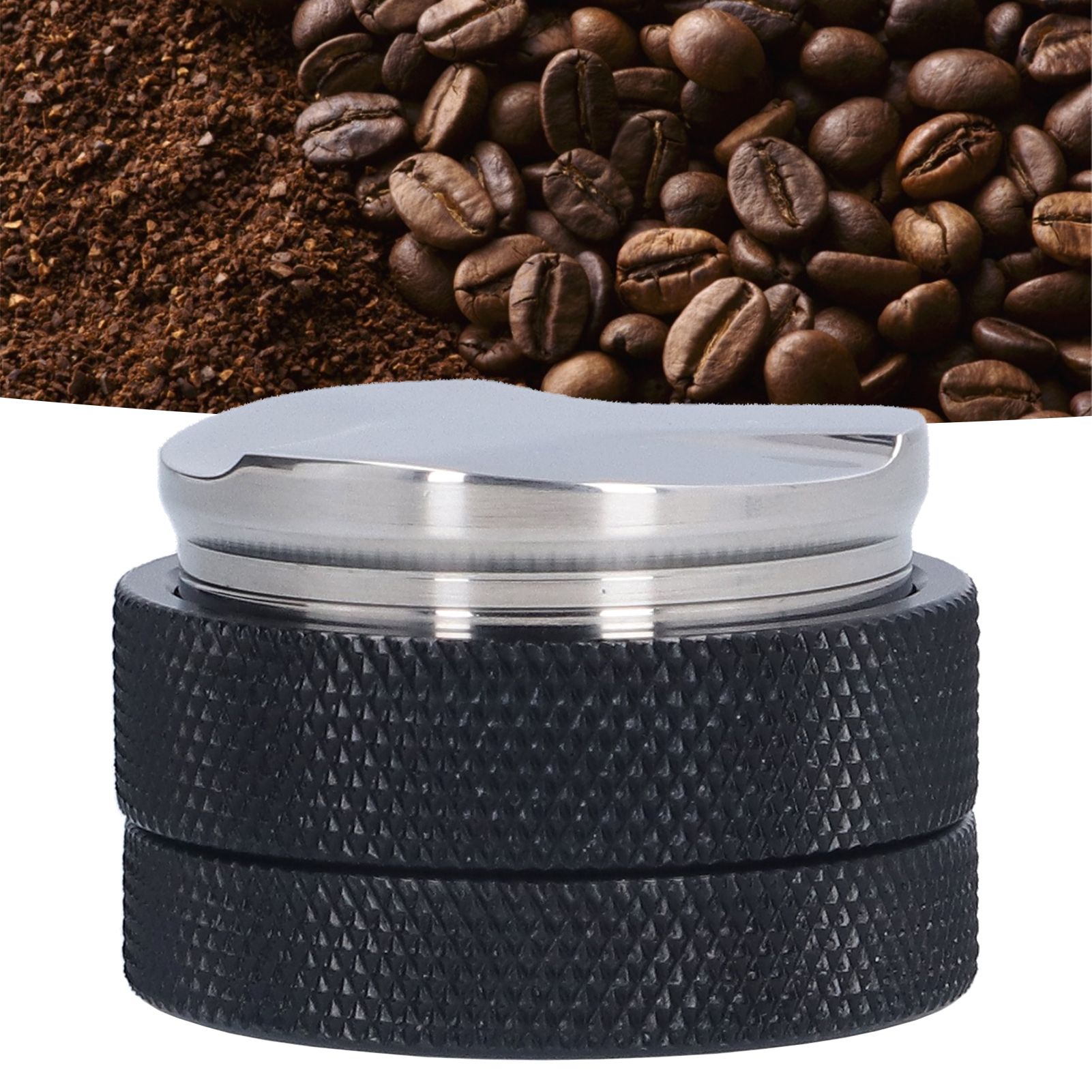 Black Coffee Tamper Stainless Steel Dual Head Coffee Distributor for Home view 11