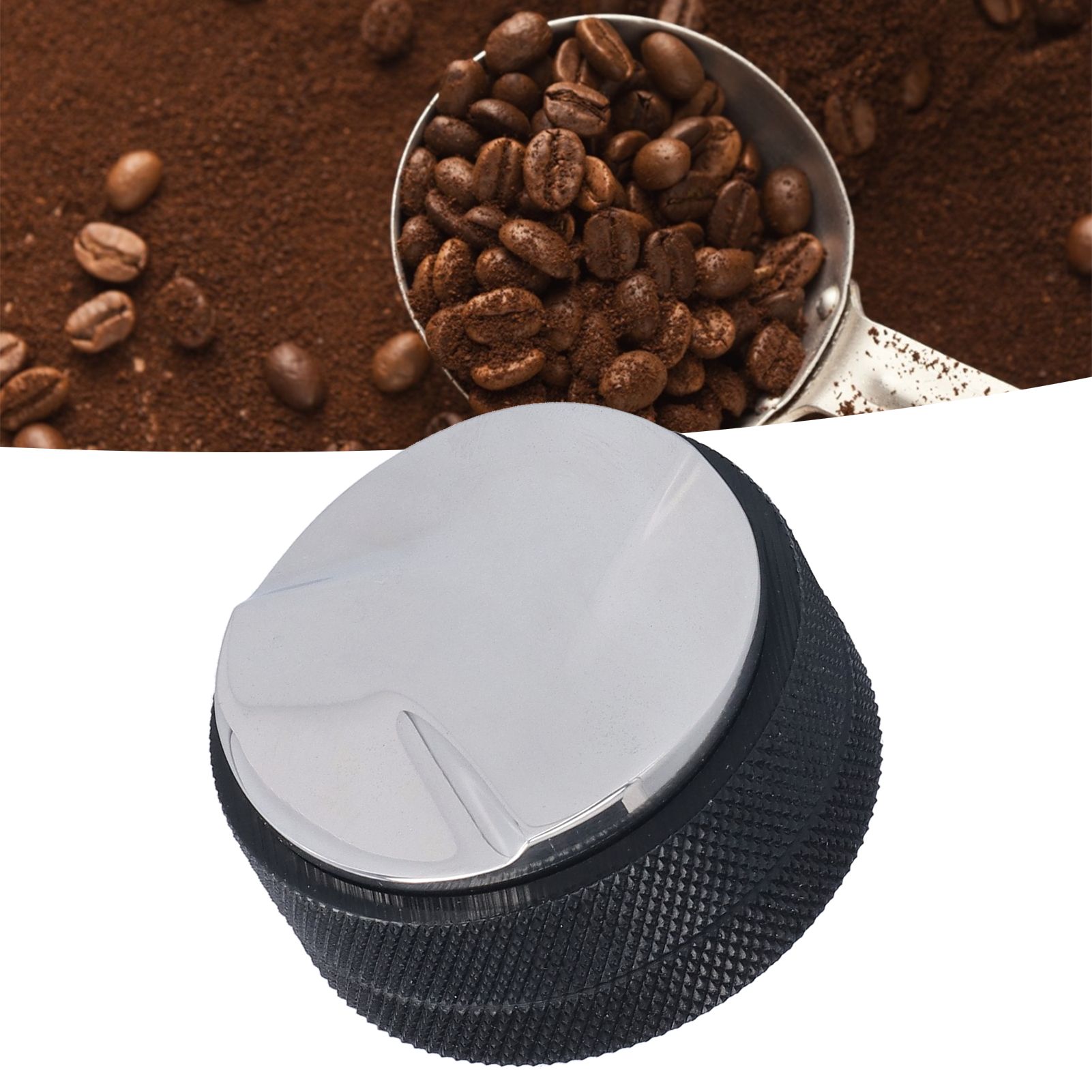 Black Coffee Tamper Stainless Steel Dual Head Coffee Distributor for Home view 12