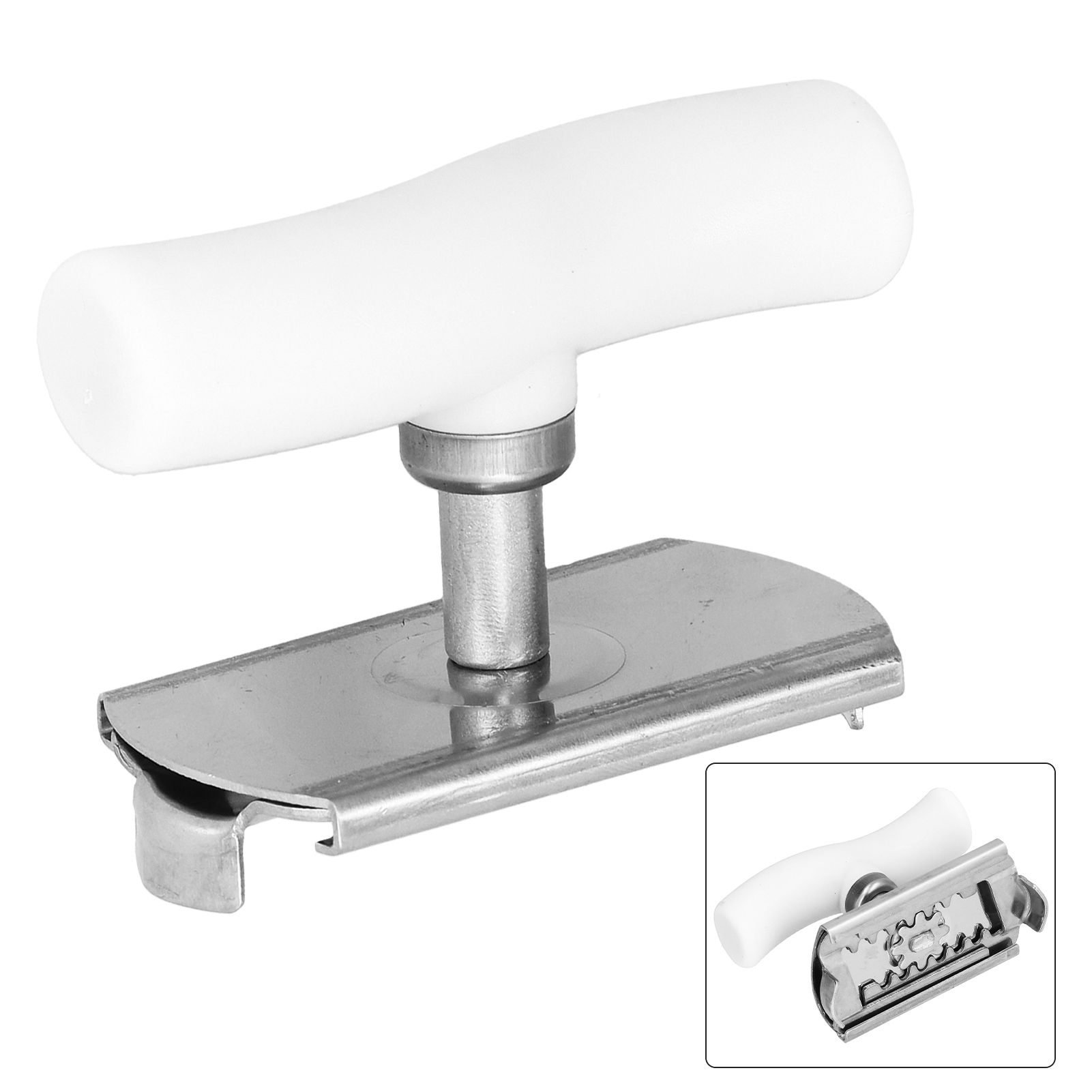 Stainless Steel Can Opener Portable Manual Bottle Opener with Ergonomic Handle view 9