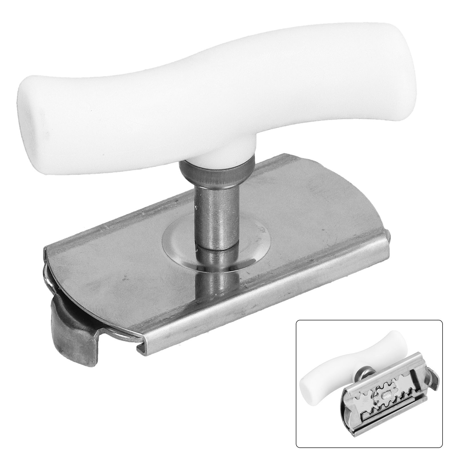 Stainless Steel Can Opener Portable Manual Bottle Opener with Ergonomic Handle view 10
