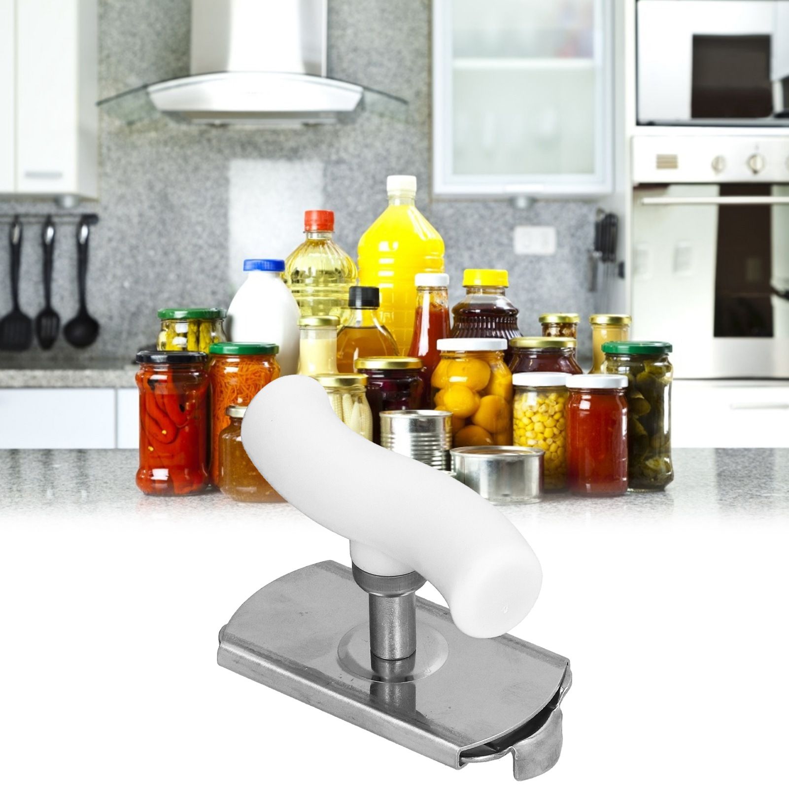 Stainless Steel Can Opener Portable Manual Bottle Opener with Ergonomic Handle view 11