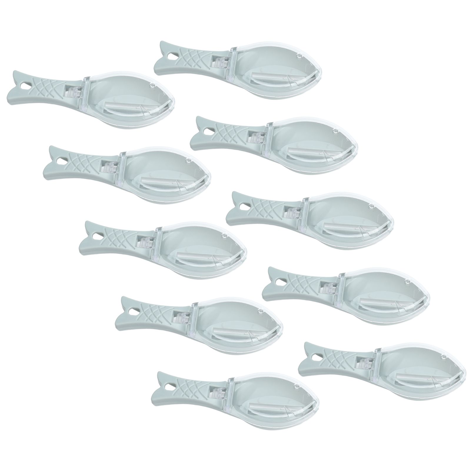 10Pcs Fish Scale Remover Portable Hand Held Hangable Compact Efficient Fish view 3