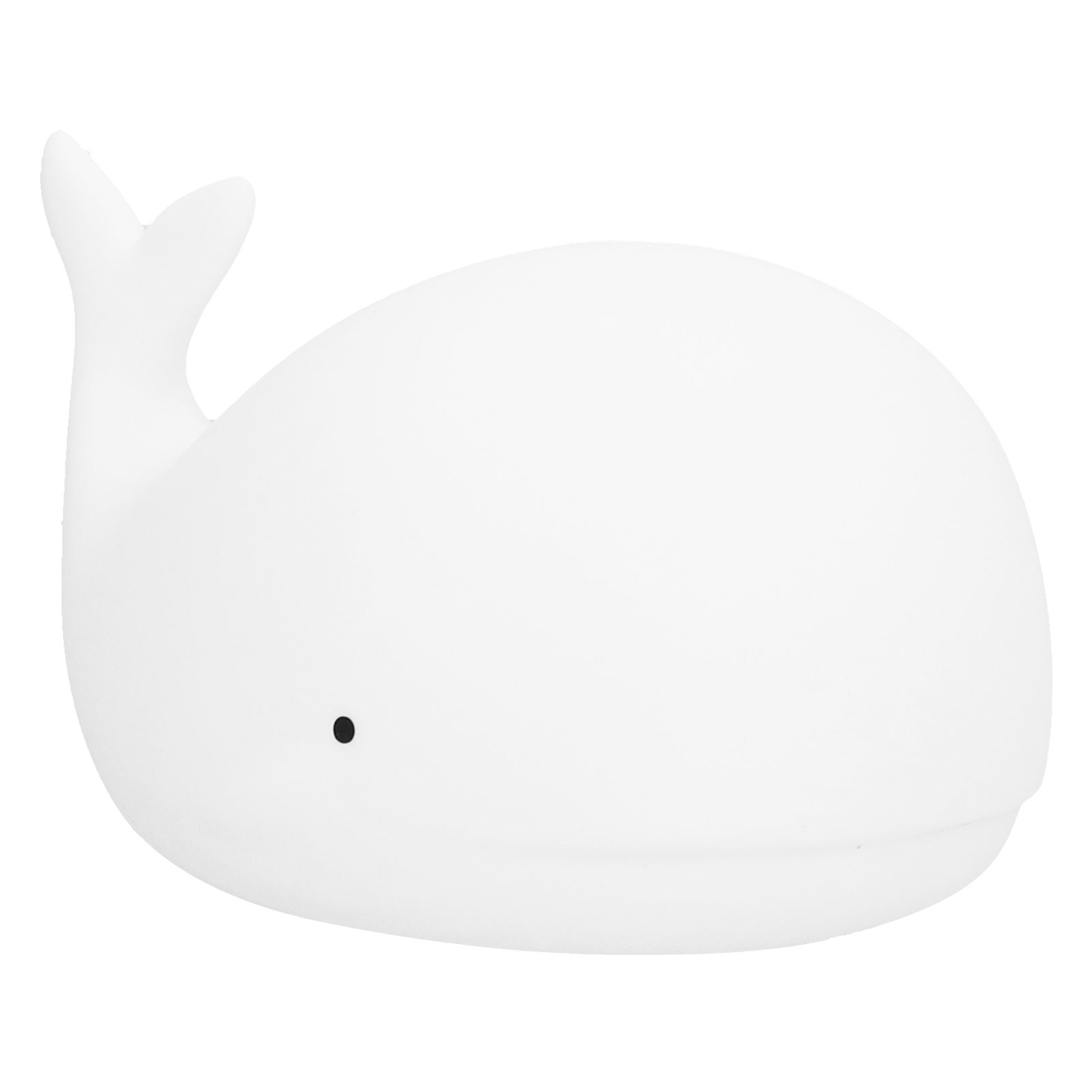 Silicone Night Light USB Charging Cute Whale Shaped Tap Lamp with 3 Lighting view 3