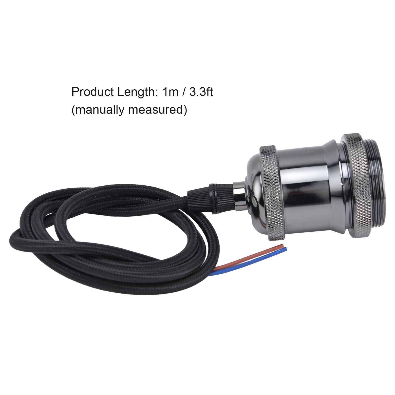 E27 Lamp Holder with Cord Vintage Pendant Light Lampholder for Bedroom 100‑240V view 13