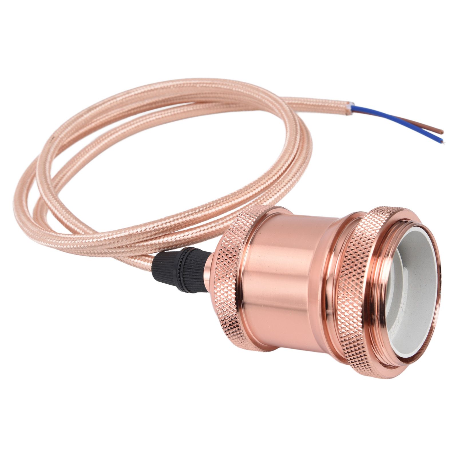 E27 Lamp Holder with Cord Vintage Pendant Light Lampholder for Bedroom 100‑240V view 4