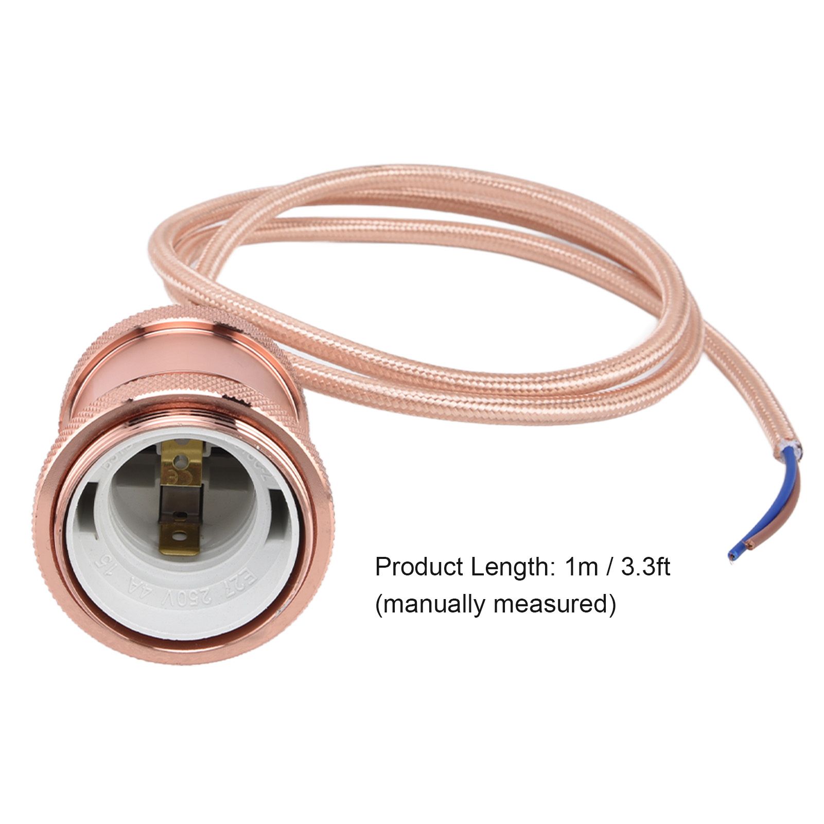 E27 Lamp Holder with Cord Vintage Pendant Light Lampholder for Bedroom 100‑240V view 14