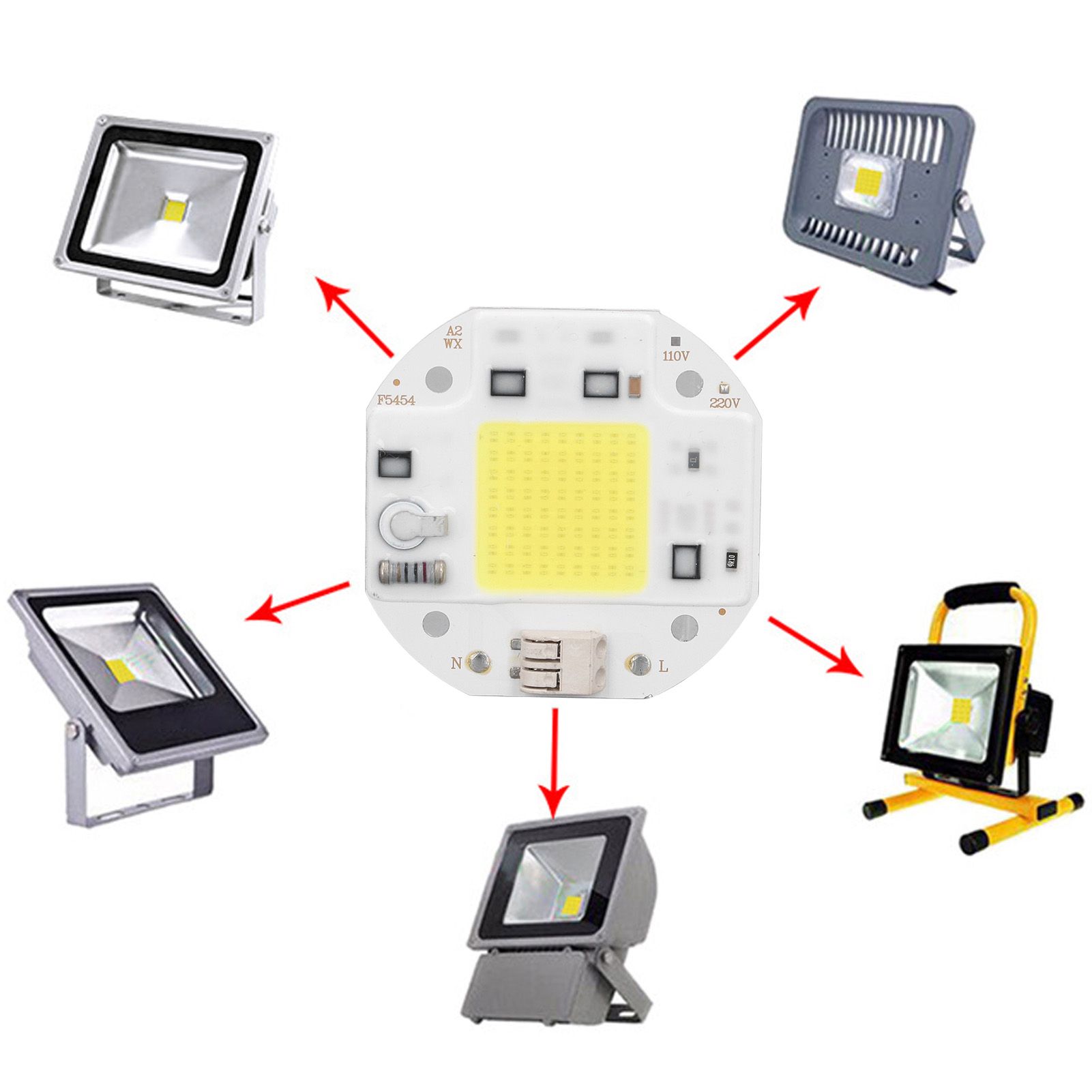 COB Lamp Bead High Power LED Chip High Brightness Drive Free for DIY Lamp view 11