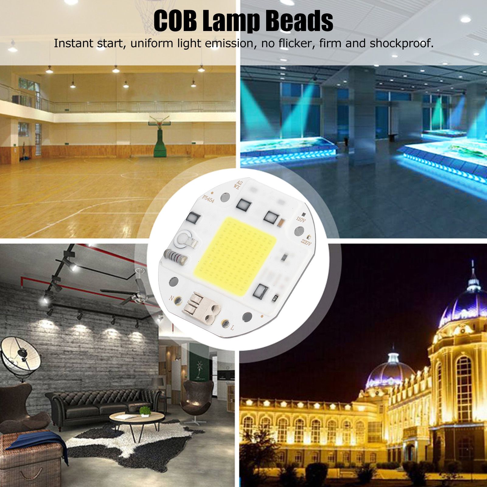 COB Lamp Bead High Power LED Chip High Brightness Drive Free for DIY Lamp view 14