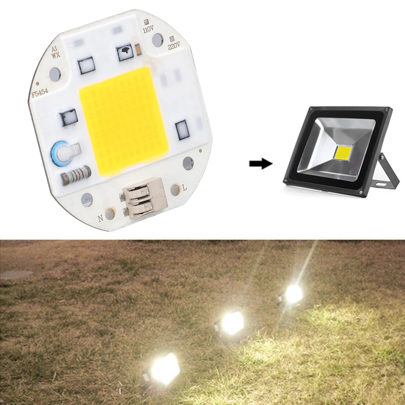COB Lamp Bead High Power LED Chip High Brightness COB Light Emitter Drive Free view 12