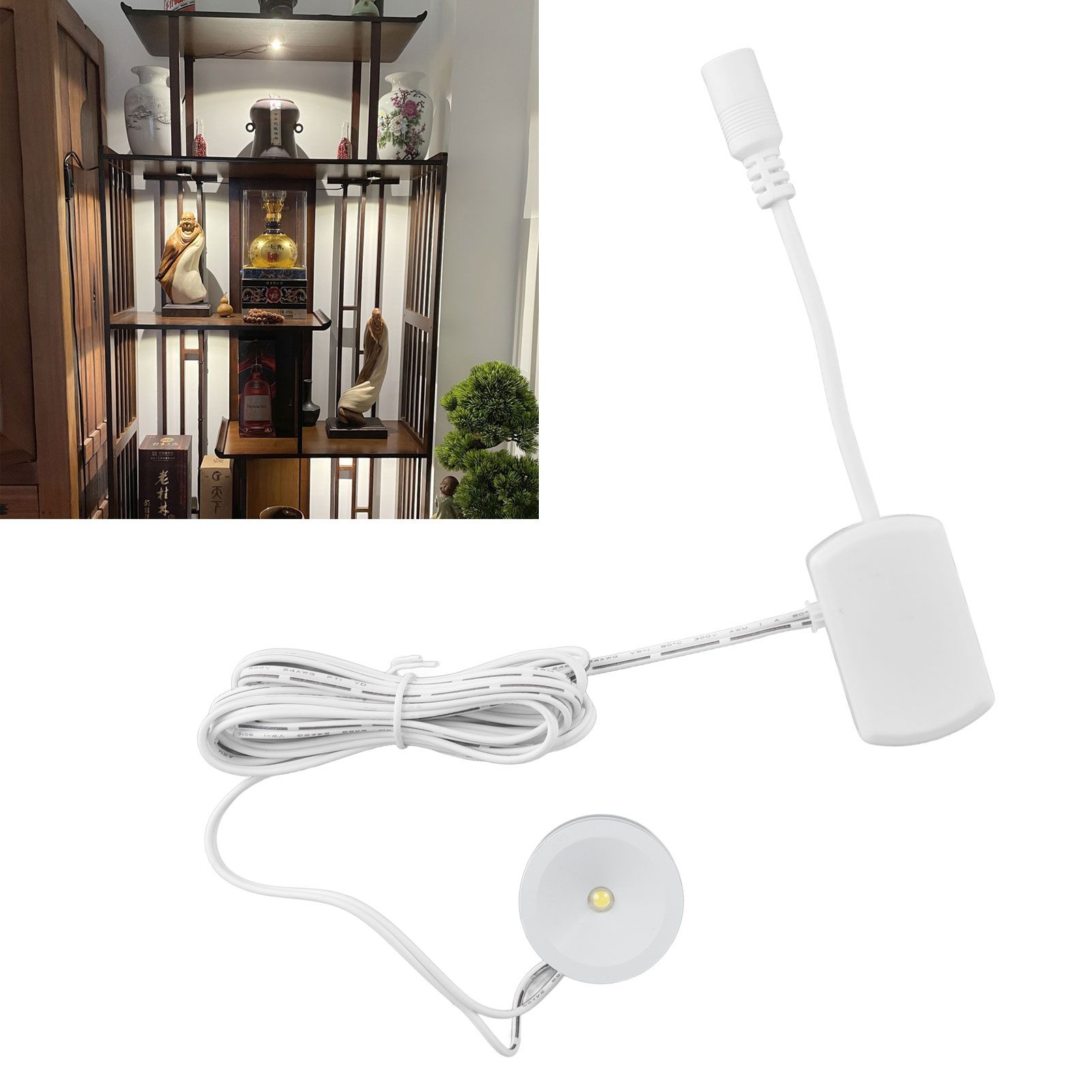 LED Under Cabinet Puck Lights Dimmable Ultra Thin Round Cabinet Light for view 11
