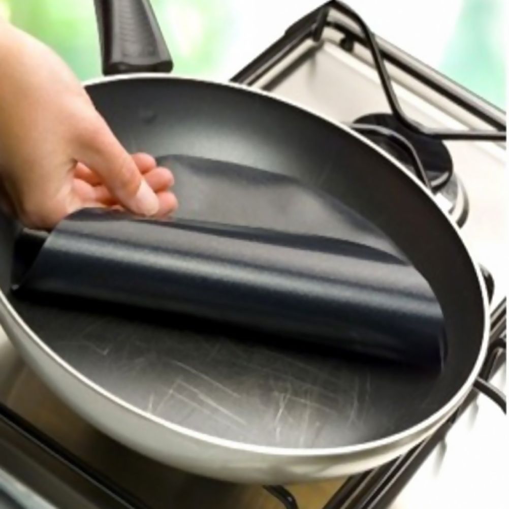 2 Pack 24cm Round Non Stick High Temperature Pan Frying Pan Liner Sheet view 12